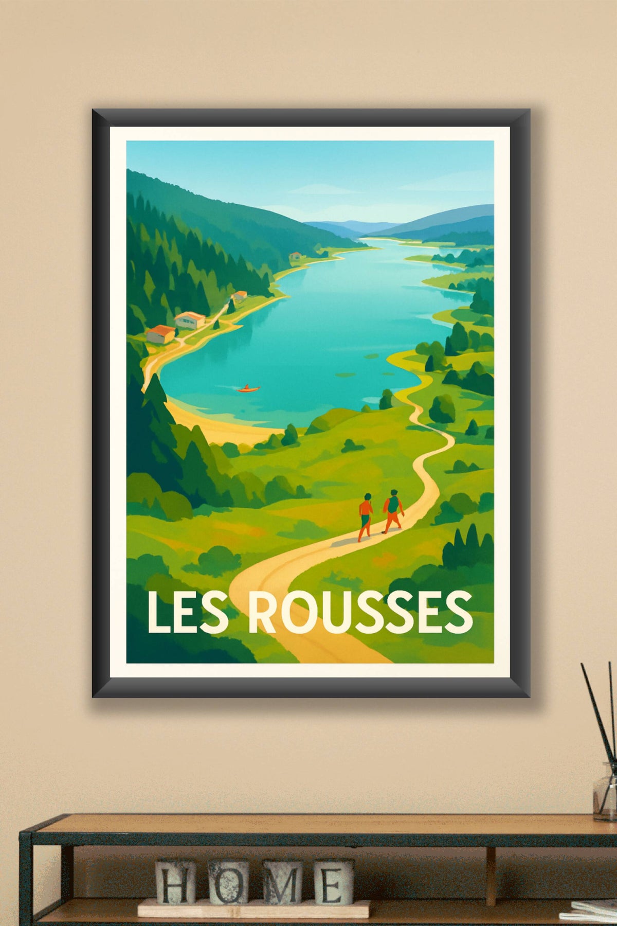 Affiche Les Rousses — Évasion nature au cœur du Jura · poster d'art de Les Rousses