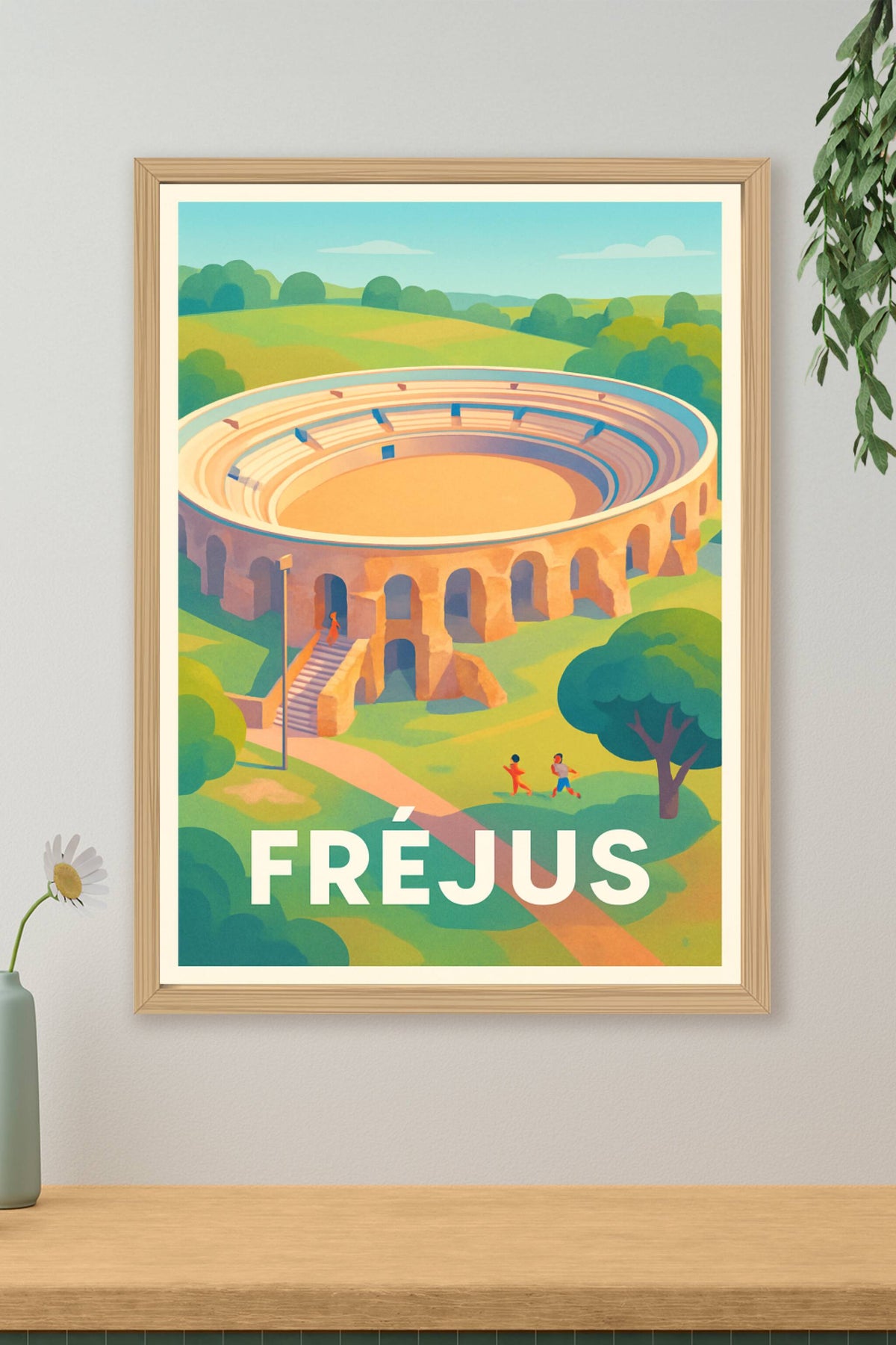 Affiche Fréjus — Voyage au cœur de l'histoire antique · poster d'art de Fréjus