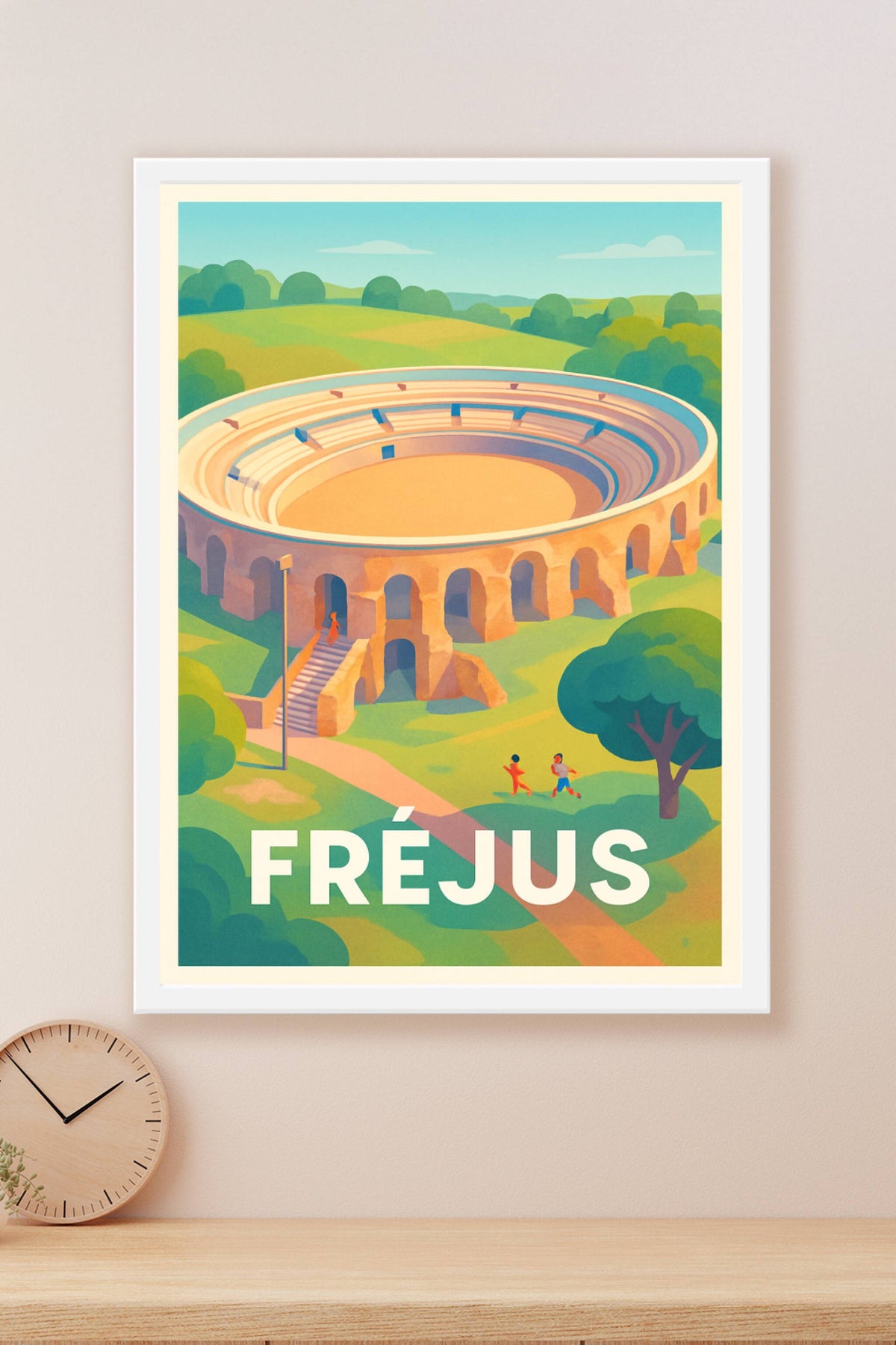 Affiche Fréjus — Voyage au cœur de l'histoire antique · poster d'art de Fréjus