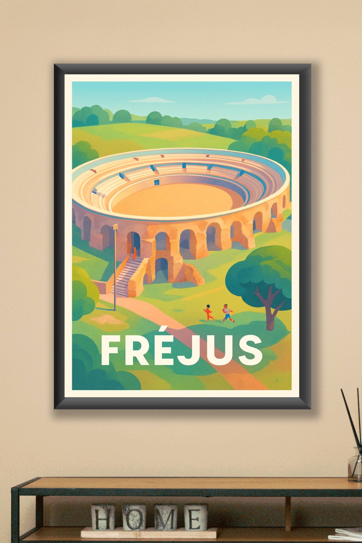 Affiche Fréjus — Voyage au cœur de l'histoire antique · poster d'art de Fréjus