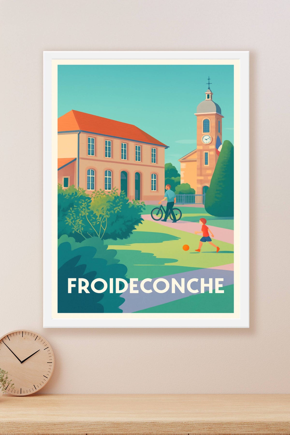Affiche Froideconche — Douceur de vie à la campagne · poster d'art de Froideconche