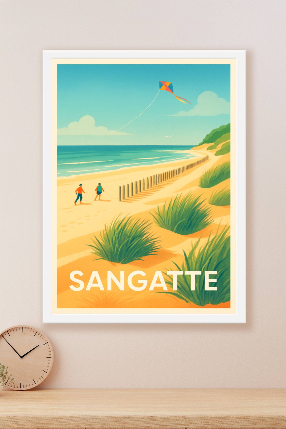Affiche Sangatte — Évasion et douceur en bord de mer · poster d'art de Sangatte