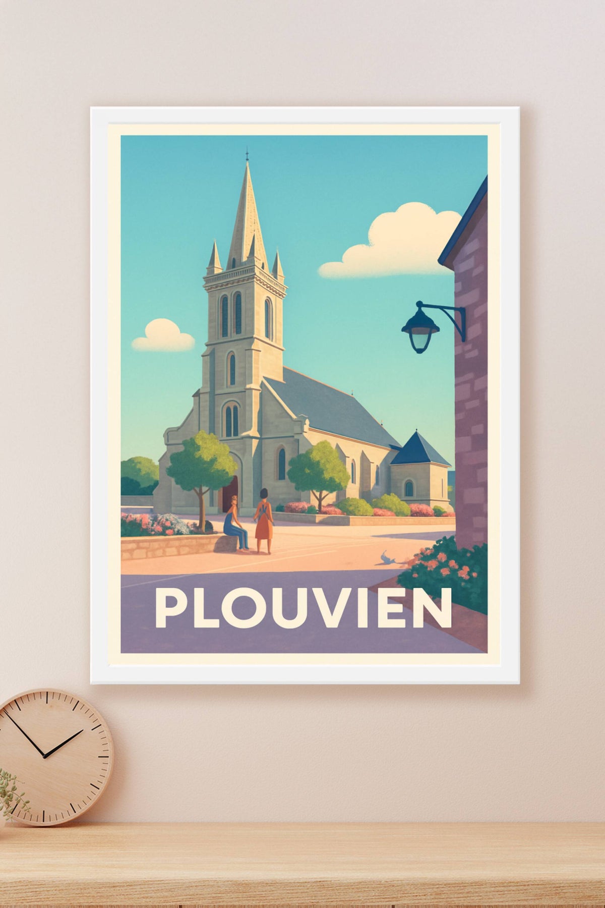 Affiche Plouvien — Harmonie et sérénité bretonne · poster d'art de Plouvien