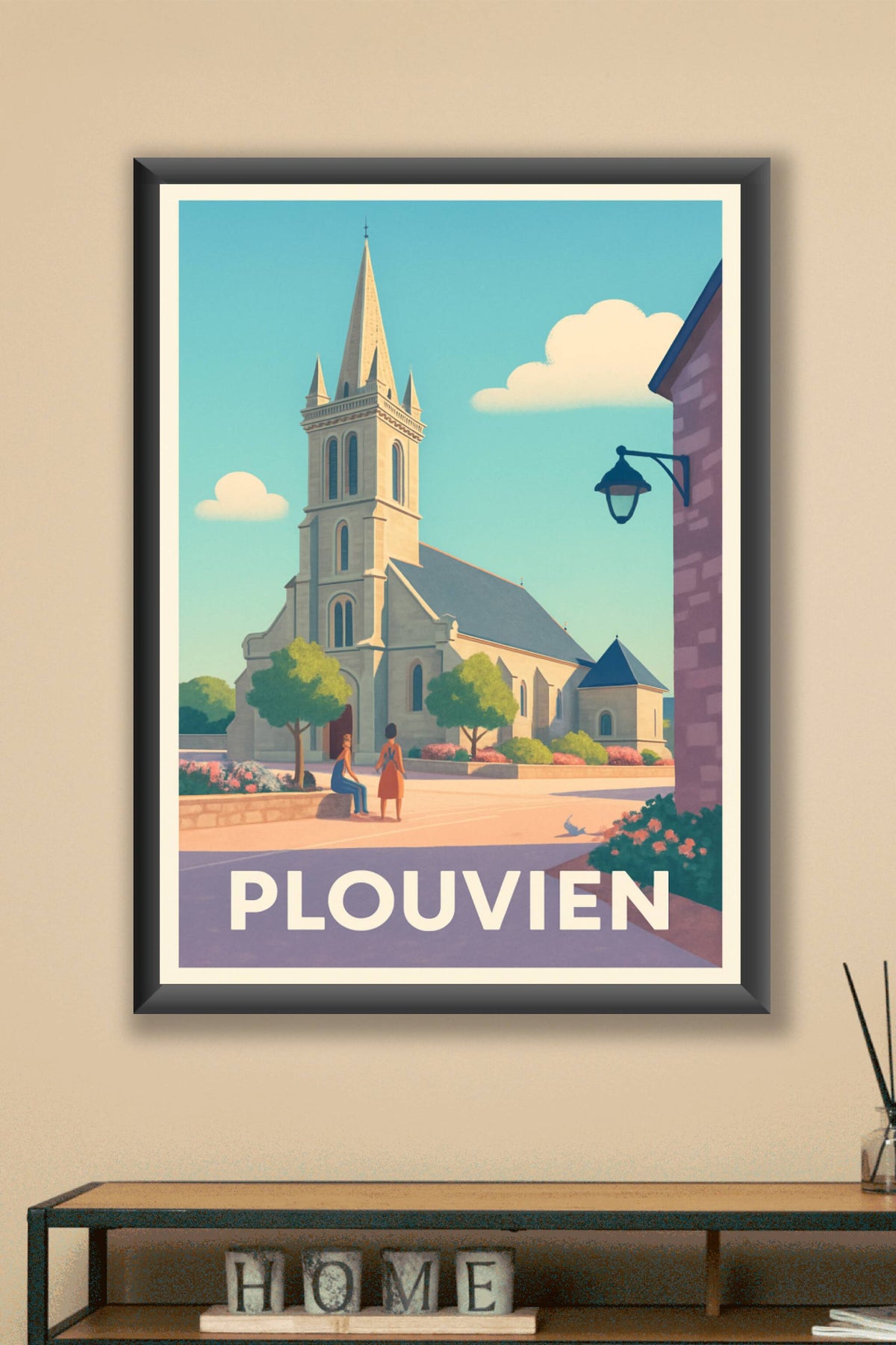 Affiche Plouvien — Harmonie et sérénité bretonne · poster d'art de Plouvien