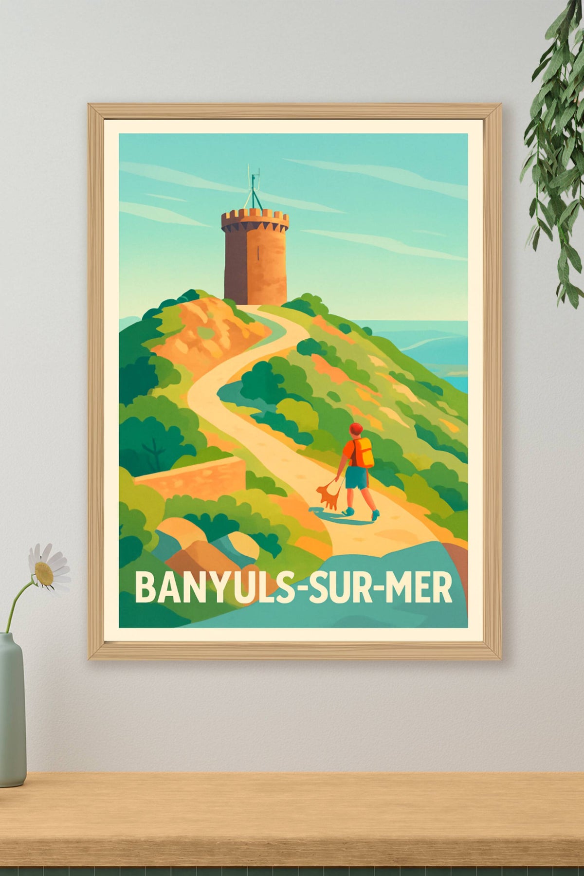 Affiche Banyuls-sur-Mer — L’appel de la nature et du littoral · poster d'art de Banyuls-sur-Mer