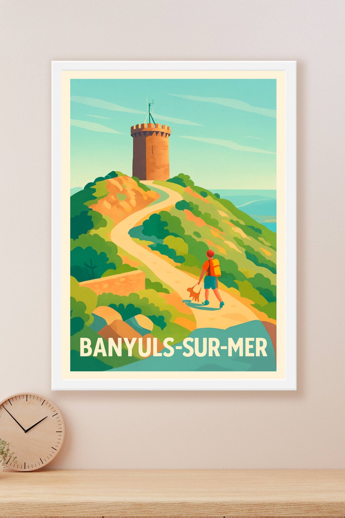Affiche Banyuls-sur-Mer — L’appel de la nature et du littoral · poster d'art de Banyuls-sur-Mer