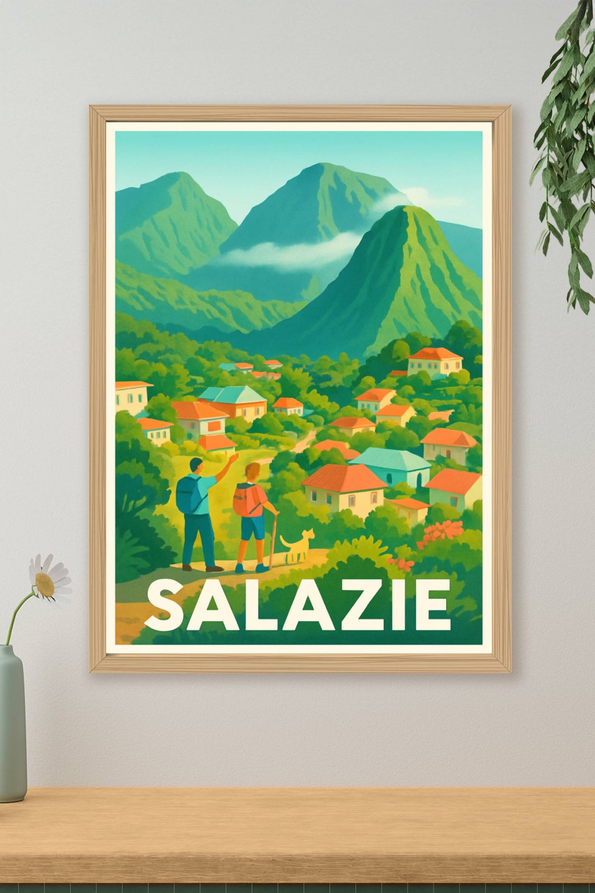 Affiche Salazie — Évasion au cœur des montagnes · poster d'art de Salazie
