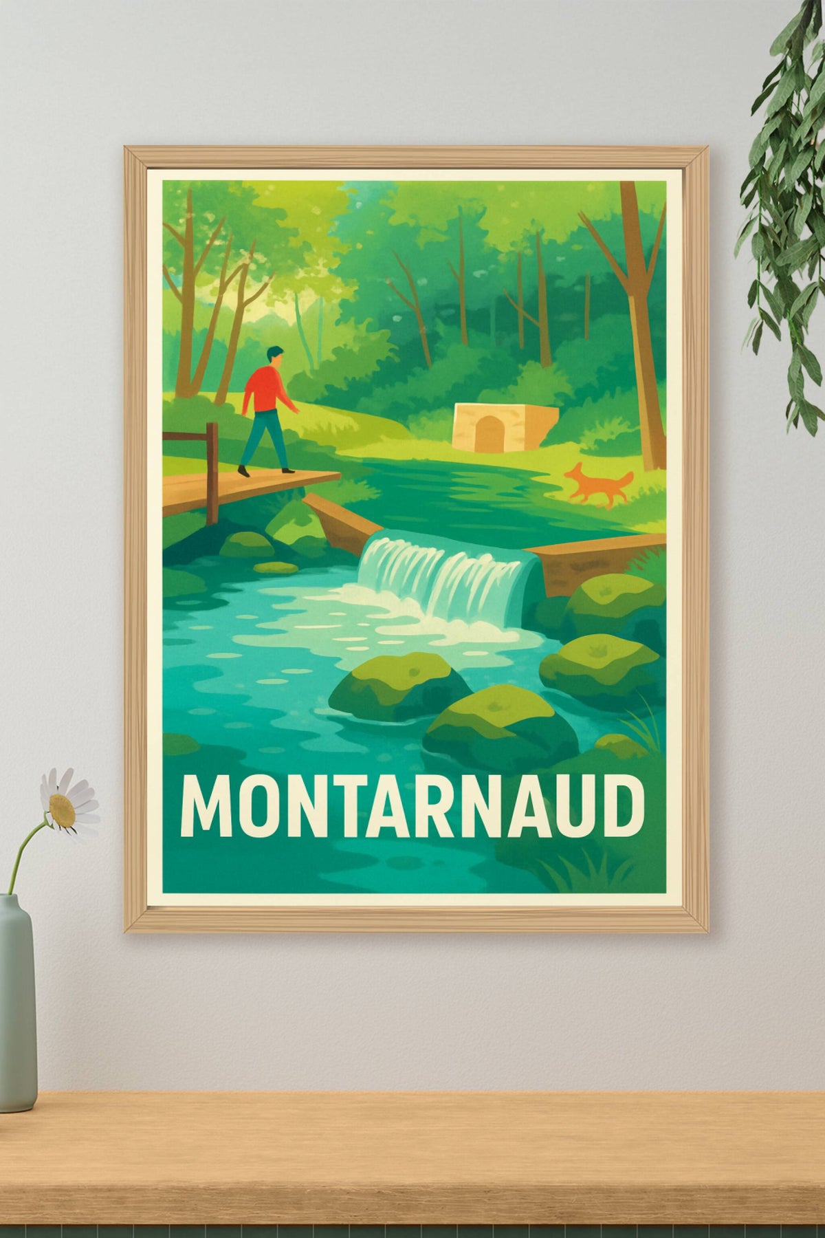 Affiche Montarnaud — L'Évasion Nature au Cœur de la Forêt · poster d'art de Montarnaud