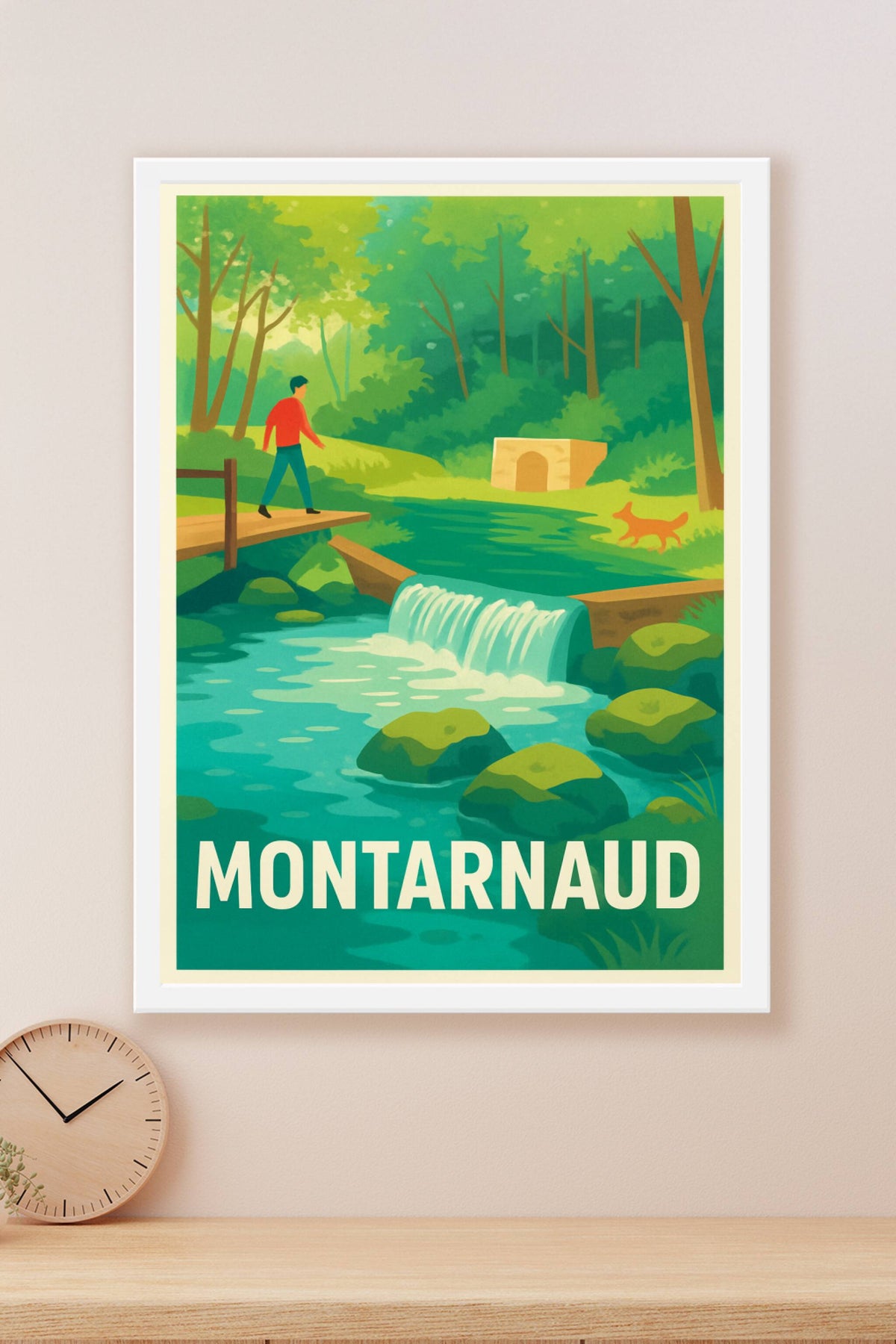 Affiche Montarnaud — L'Évasion Nature au Cœur de la Forêt · poster d'art de Montarnaud