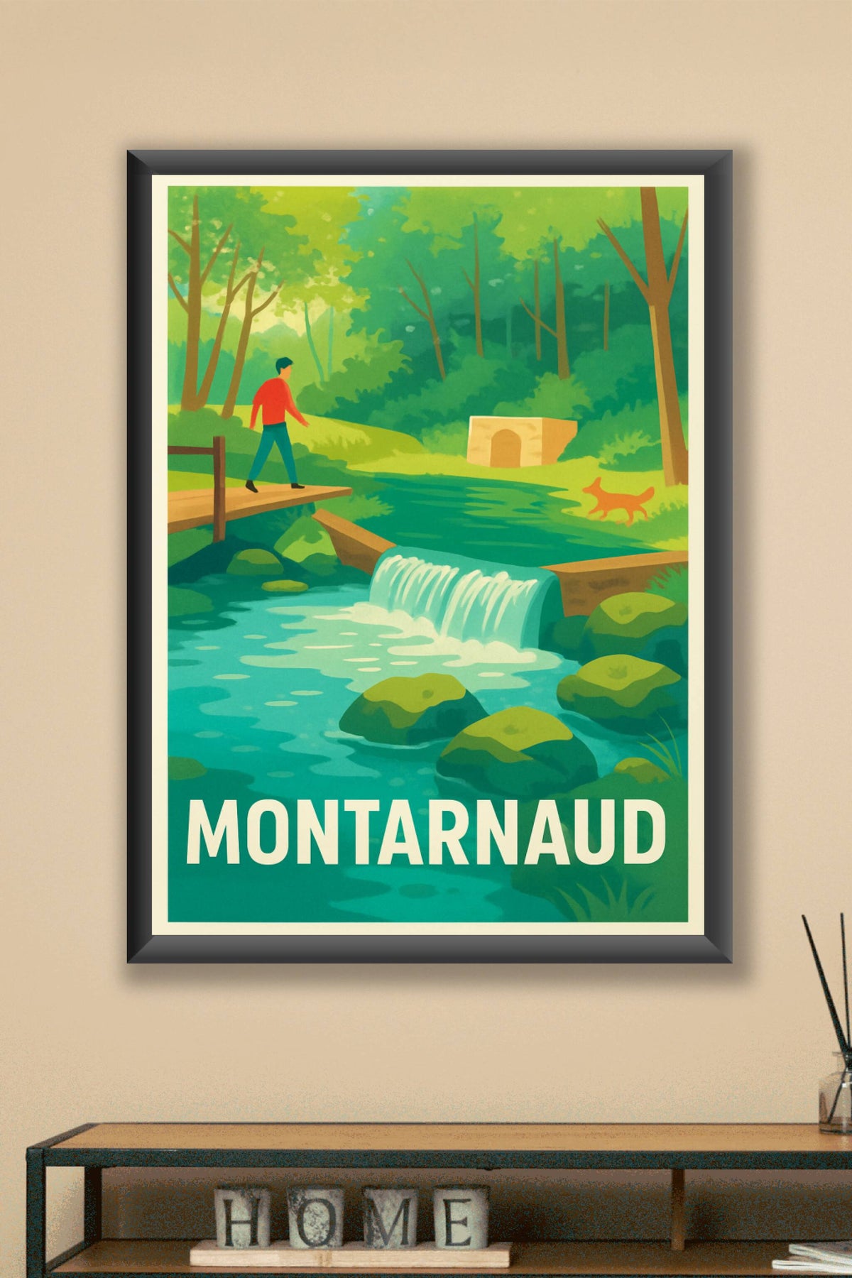 Affiche Montarnaud — L'Évasion Nature au Cœur de la Forêt · poster d'art de Montarnaud