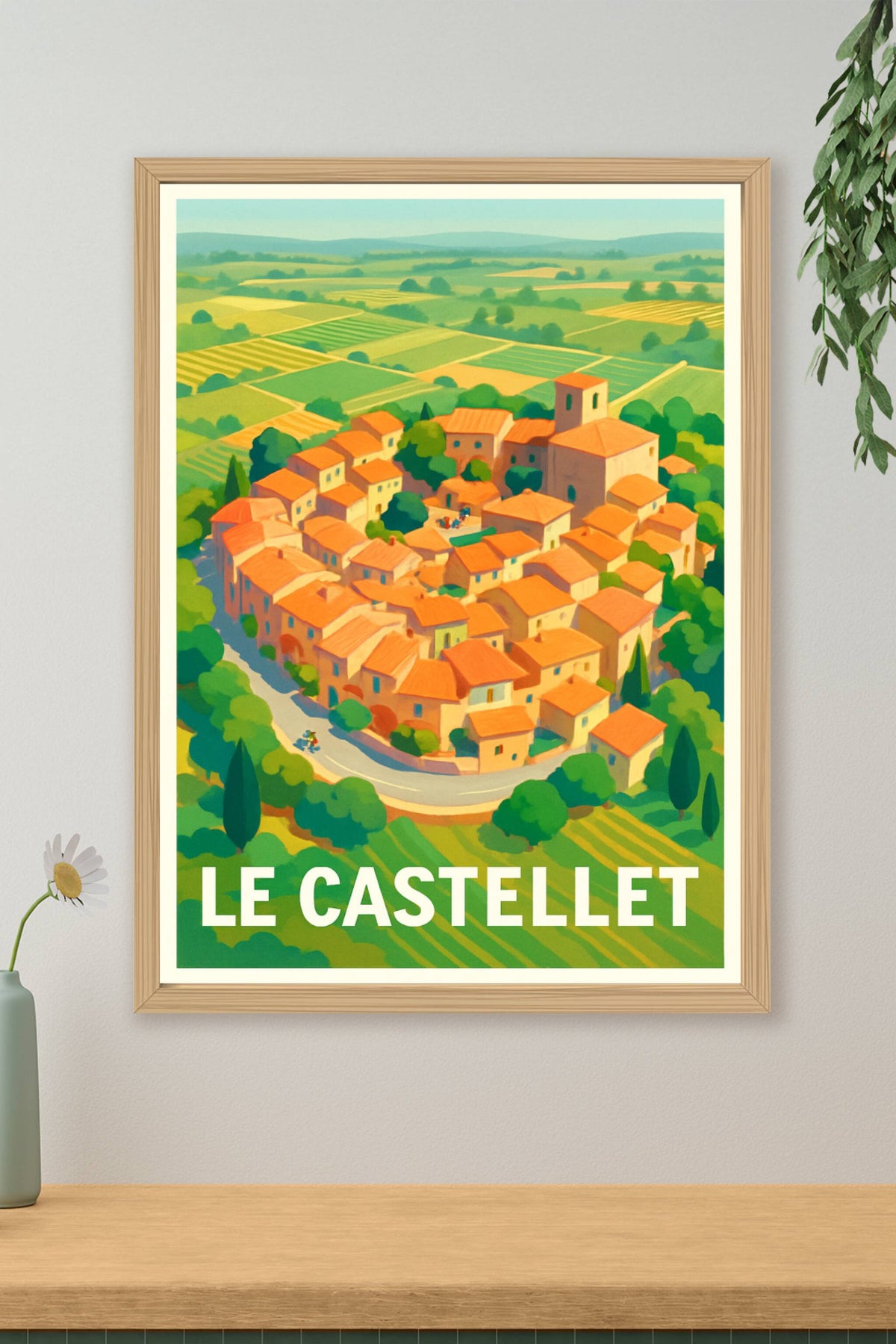 Affiche Le Castellet — Charme Provençal Authentique · poster d'art de Le Castellet