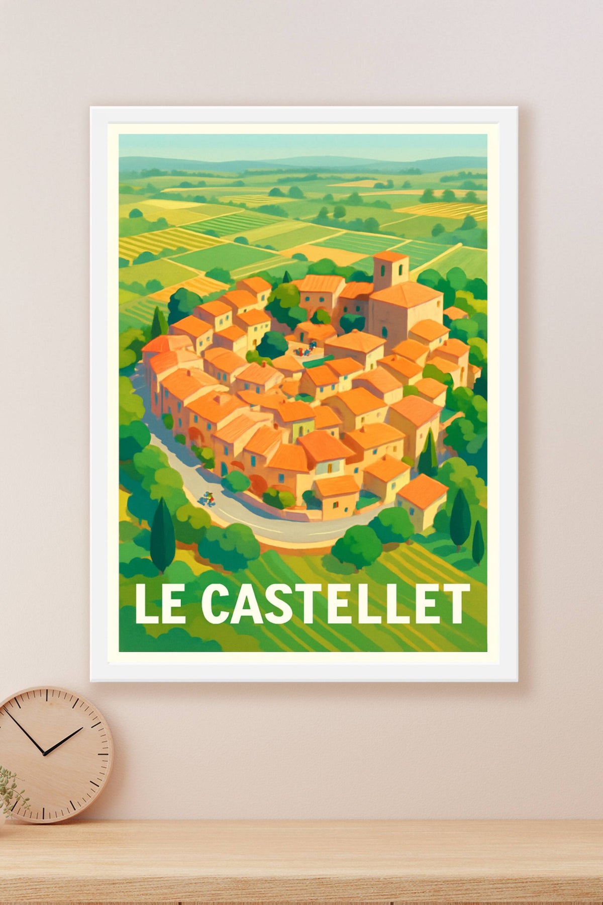 Affiche Le Castellet — Charme Provençal Authentique · poster d'art de Le Castellet