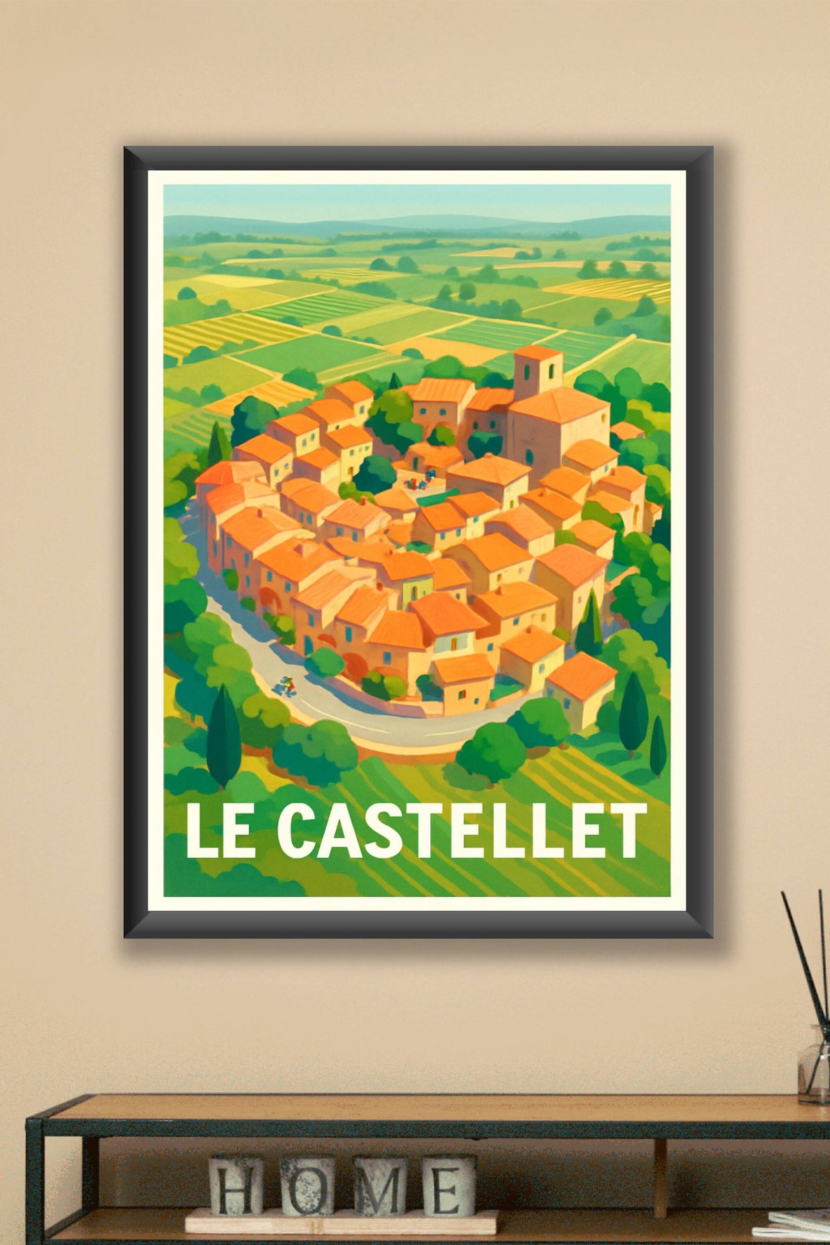 Affiche Le Castellet — Charme Provençal Authentique · poster d'art de Le Castellet
