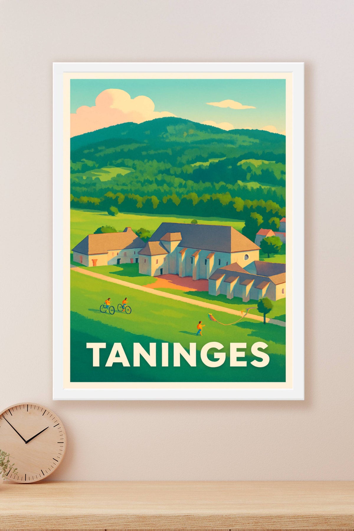 Affiche Taninges — Nature et calme au cœur de la Savoie · poster d'art de Taninges