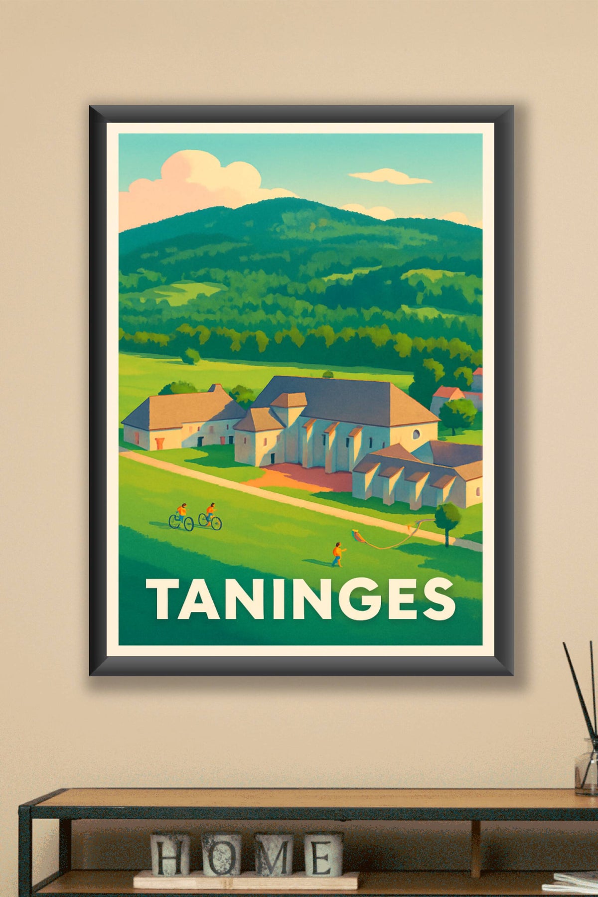 Affiche Taninges — Nature et calme au cœur de la Savoie · poster d'art de Taninges