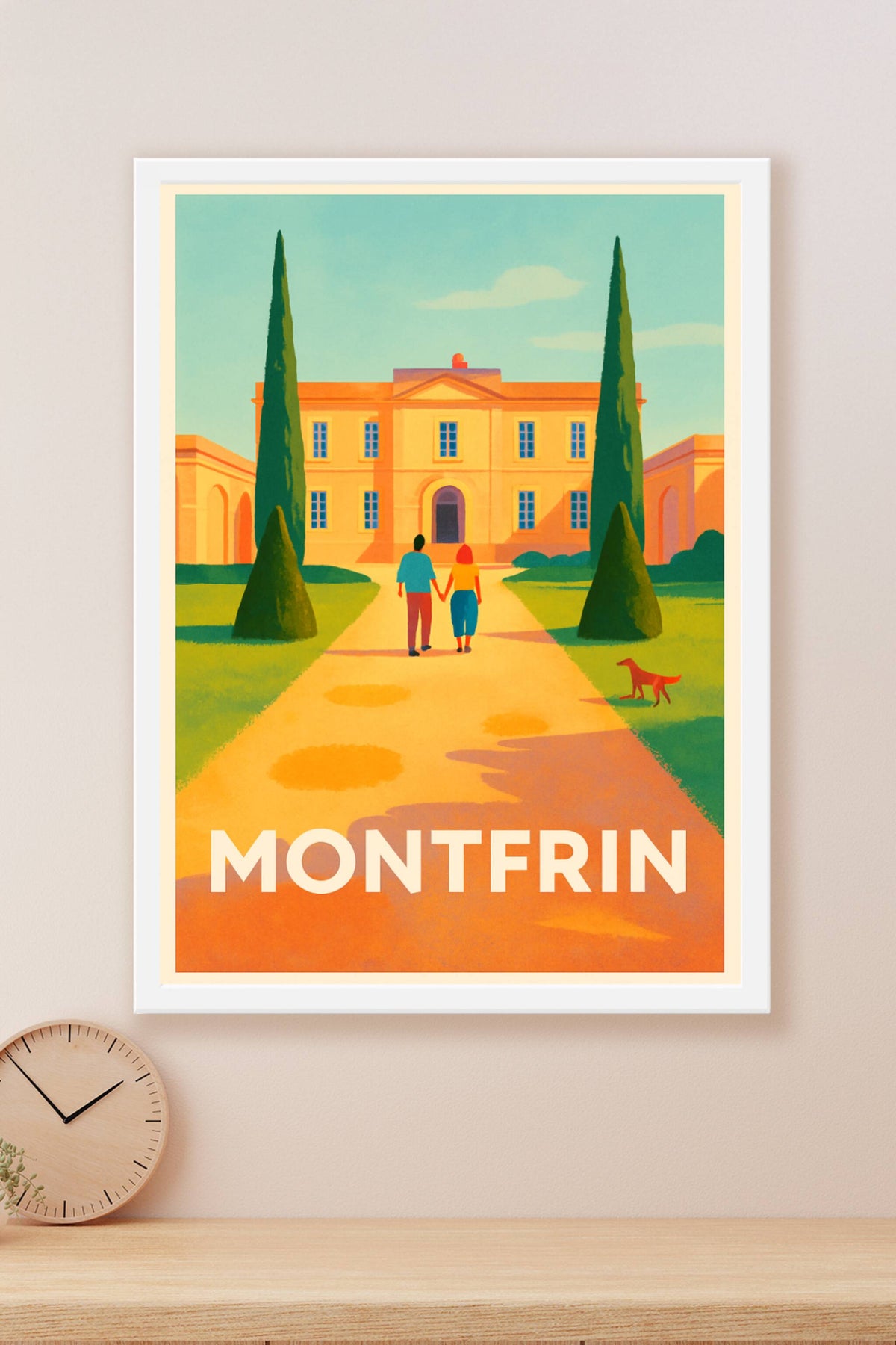 Affiche Montfrin — Une balade enchanteresse au château · poster d'art de Montfrin