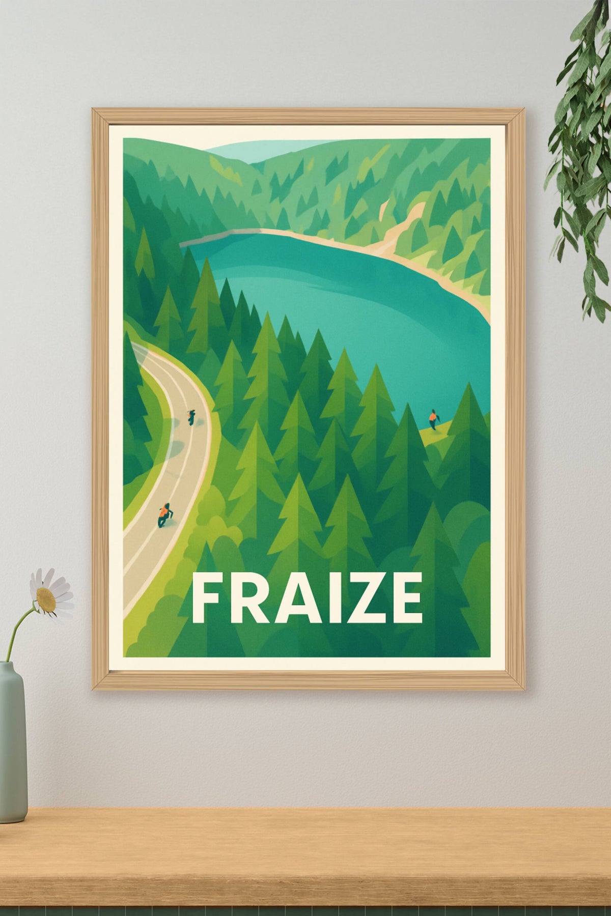 Affiche Fraize — Évasion Nature au Cœur des Forêts · poster d'art de Fraize