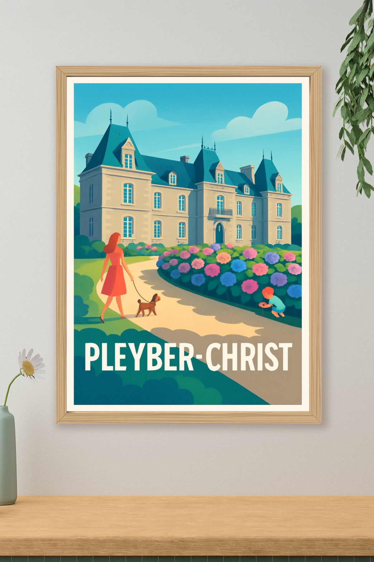 Affiche Pleyber-Christ — Élégance et charme breton · poster d'art de Pleyber-Christ
