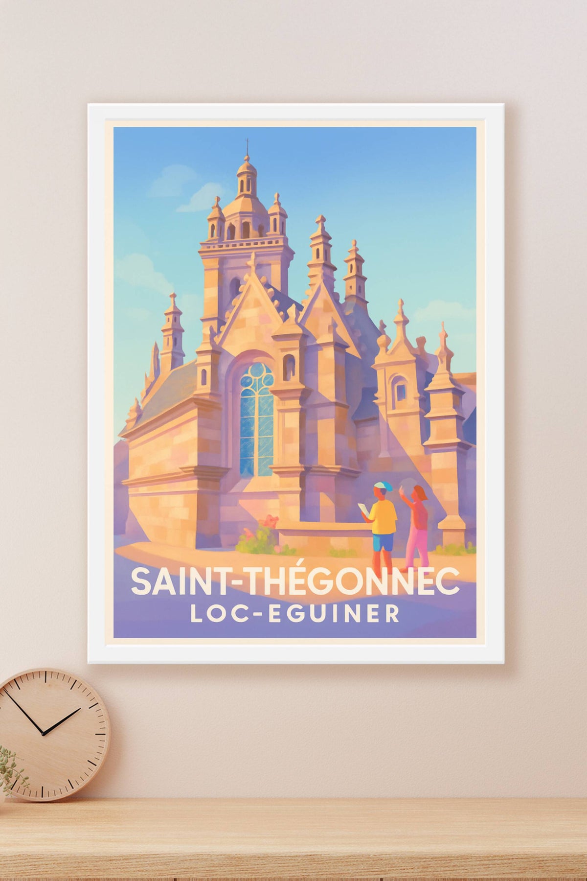 Affiche Saint-Thégonnec — Charme historique en Finistère · poster d'art de Saint-Thégonnec
