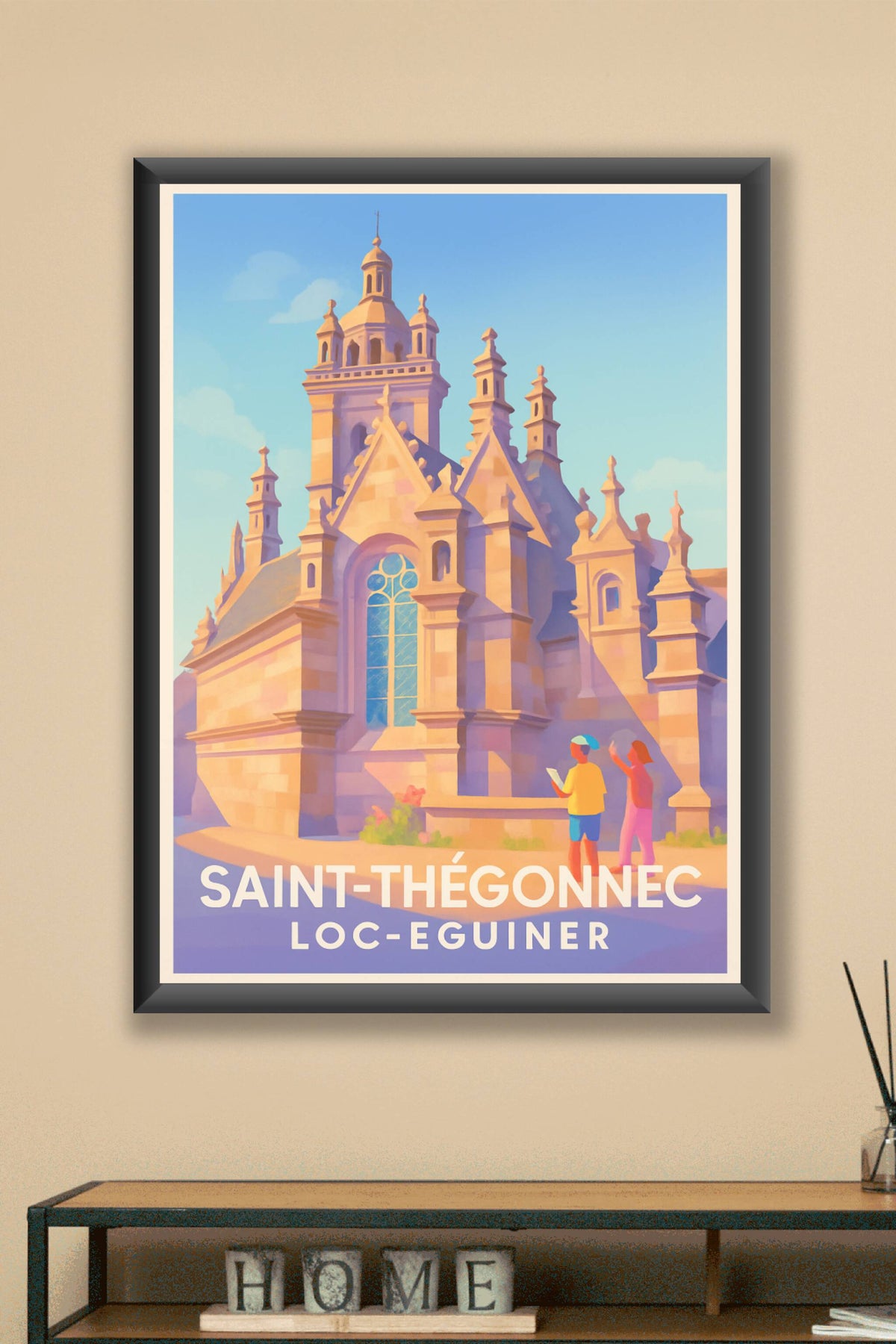 Affiche Saint-Thégonnec — Charme historique en Finistère · poster d'art de Saint-Thégonnec