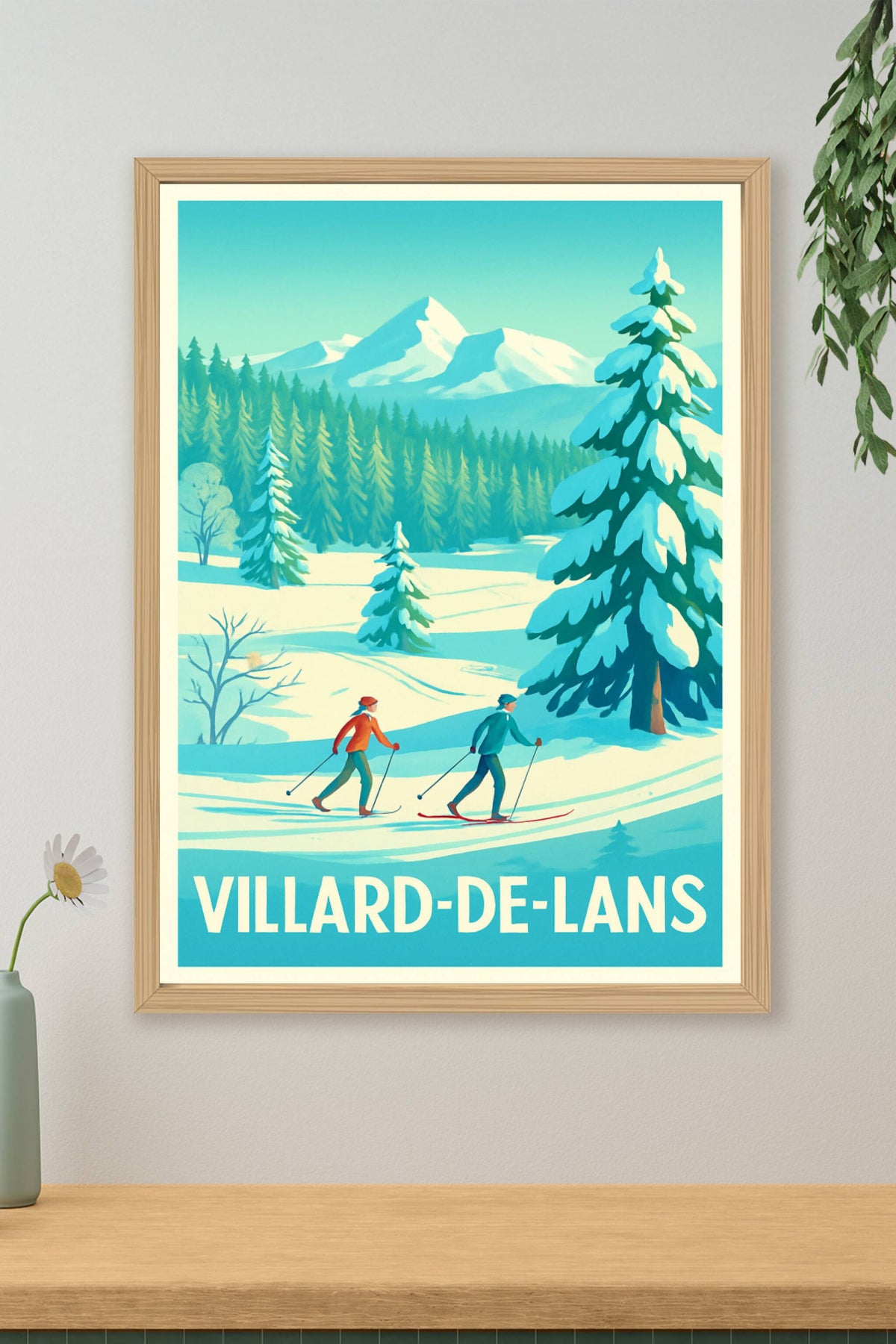 Affiche Villard-de-Lans — Évasion hivernale en pleine nature · poster d'art de Villard-de-Lans