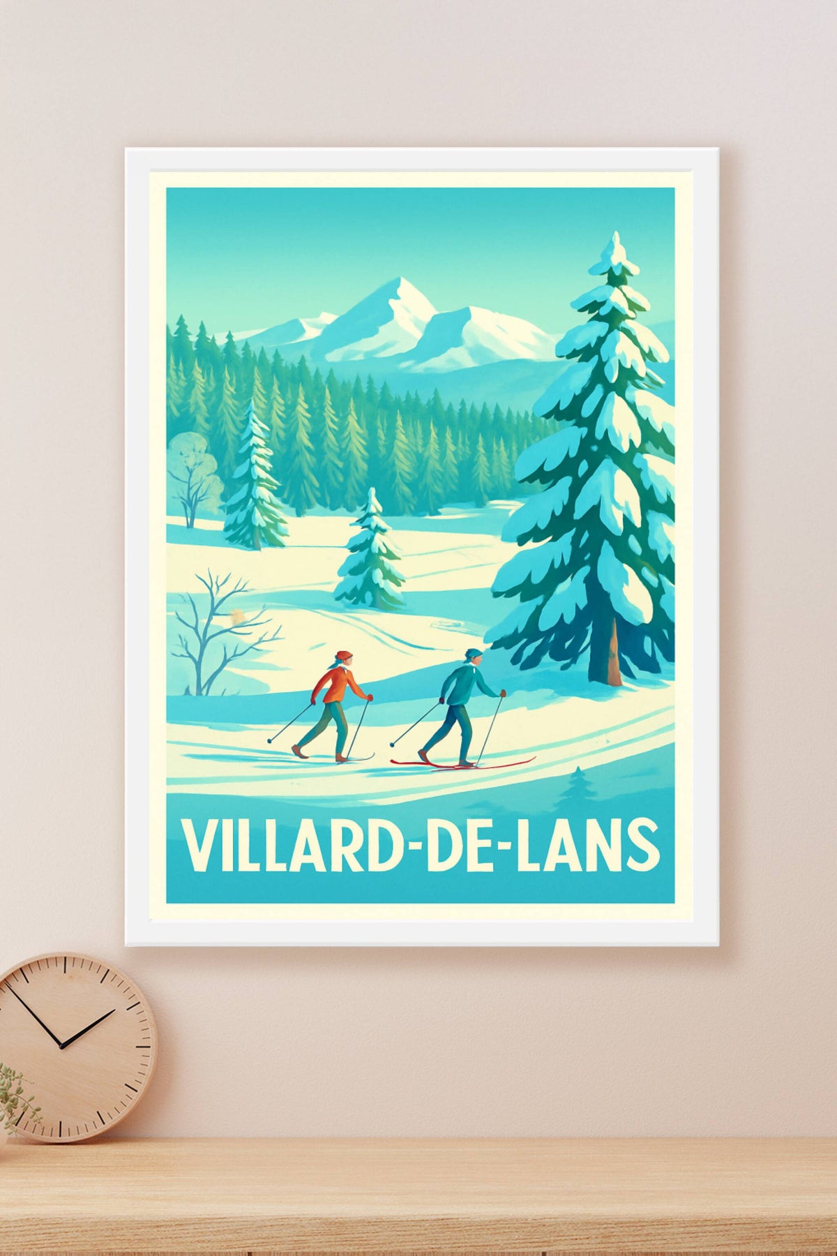 Affiche Villard-de-Lans — Évasion hivernale en pleine nature · poster d'art de Villard-de-Lans