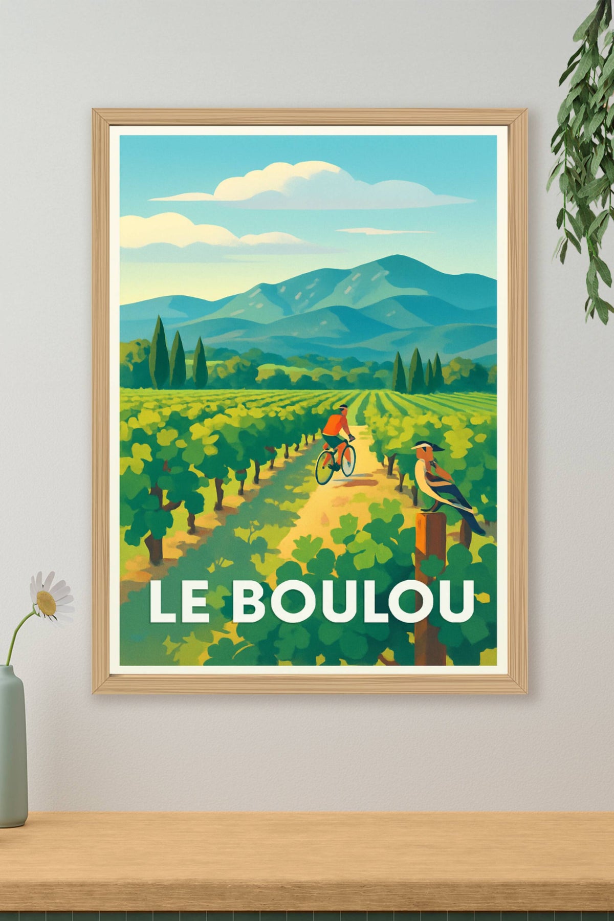 Affiche Le Boulou — L'évasion au cœur des vignes ensoleillées · poster d'art de Le Boulou