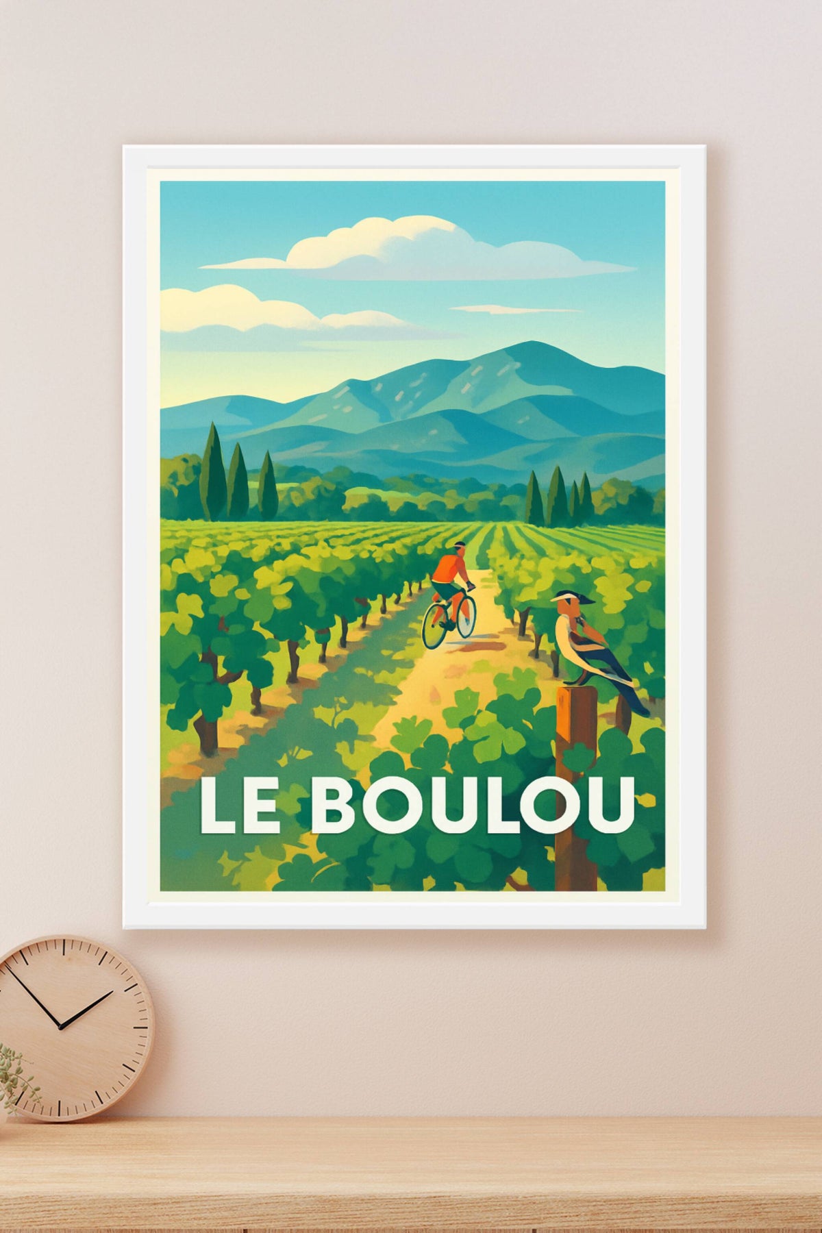 Affiche Le Boulou — L'évasion au cœur des vignes ensoleillées · poster d'art de Le Boulou