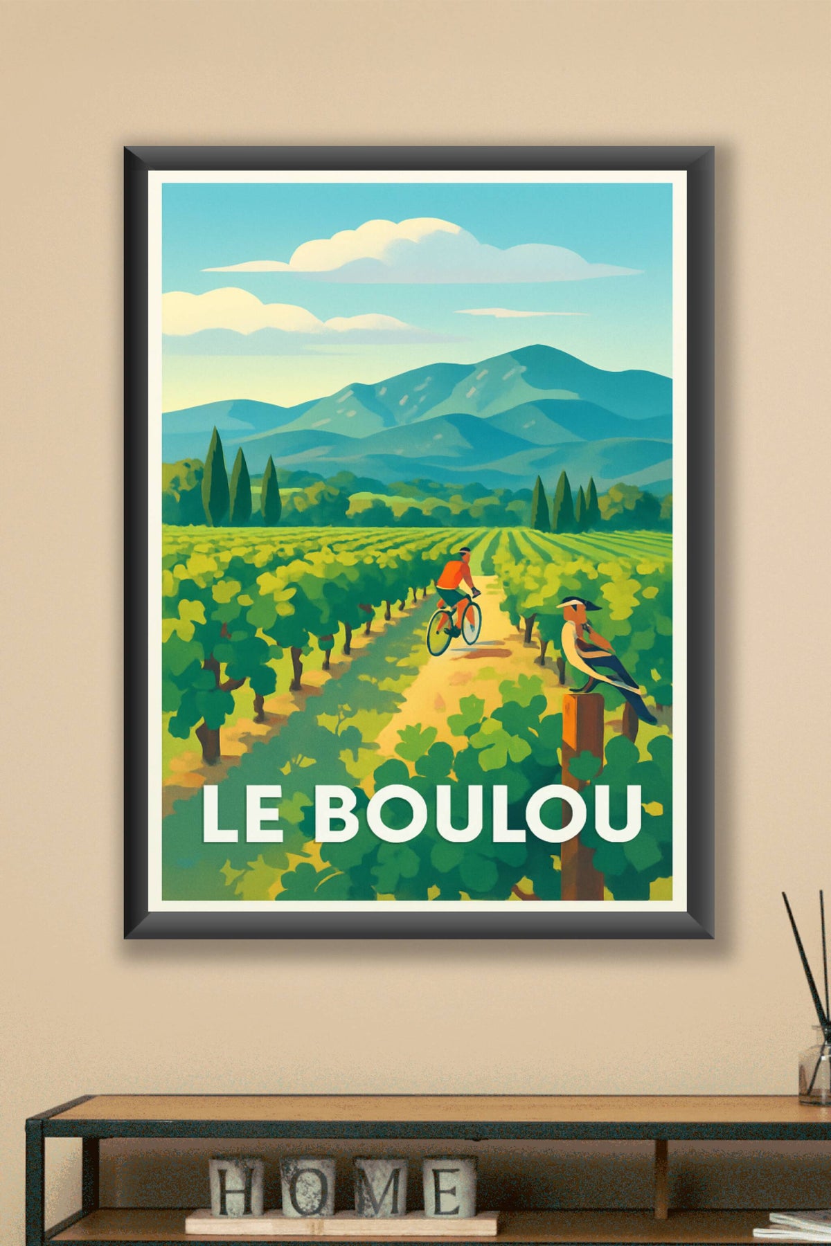 Affiche Le Boulou — L'évasion au cœur des vignes ensoleillées · poster d'art de Le Boulou
