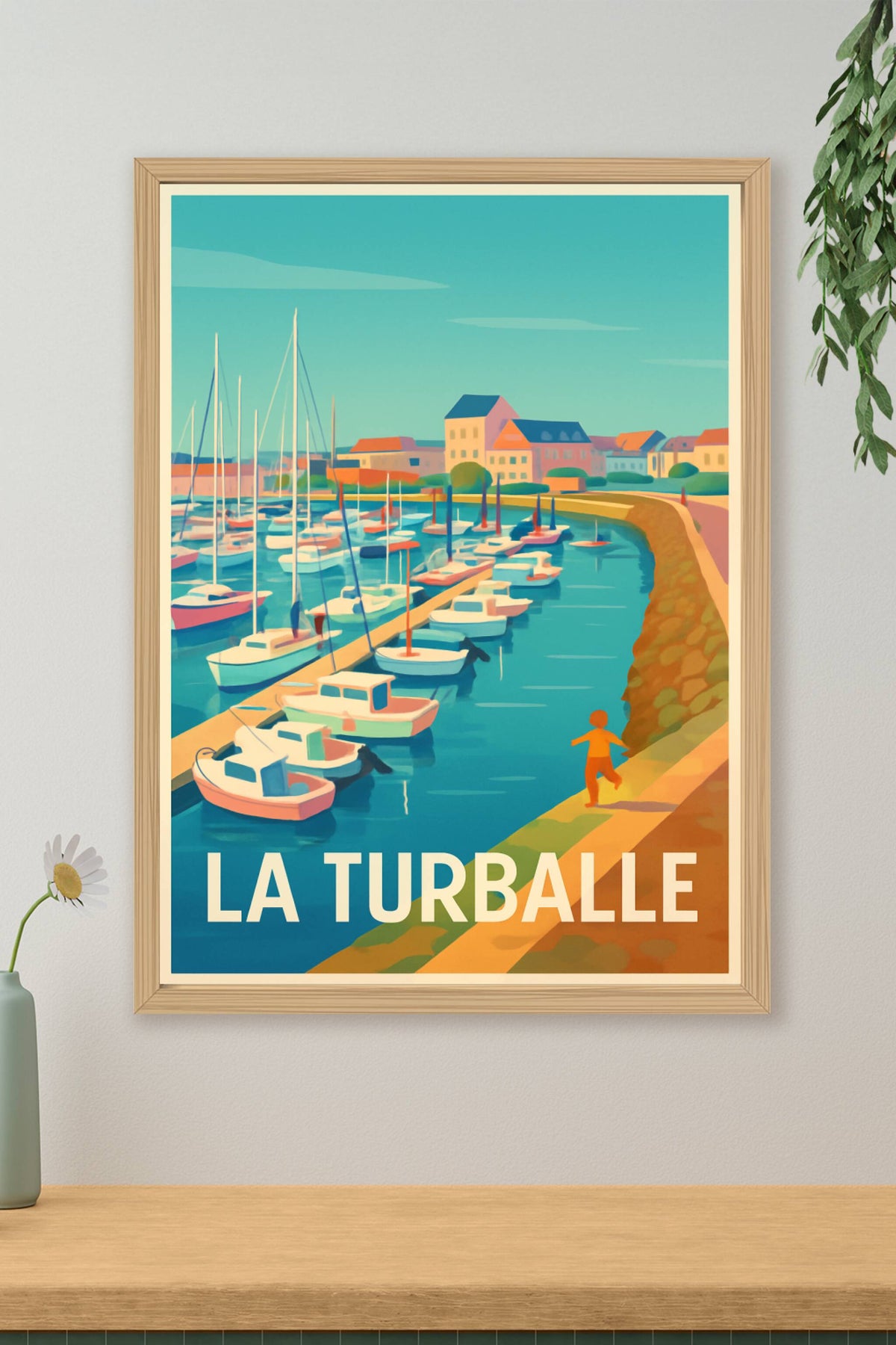 Affiche La Turballe — Charme et Sérénité du Port Breton · poster d'art de La Turballe