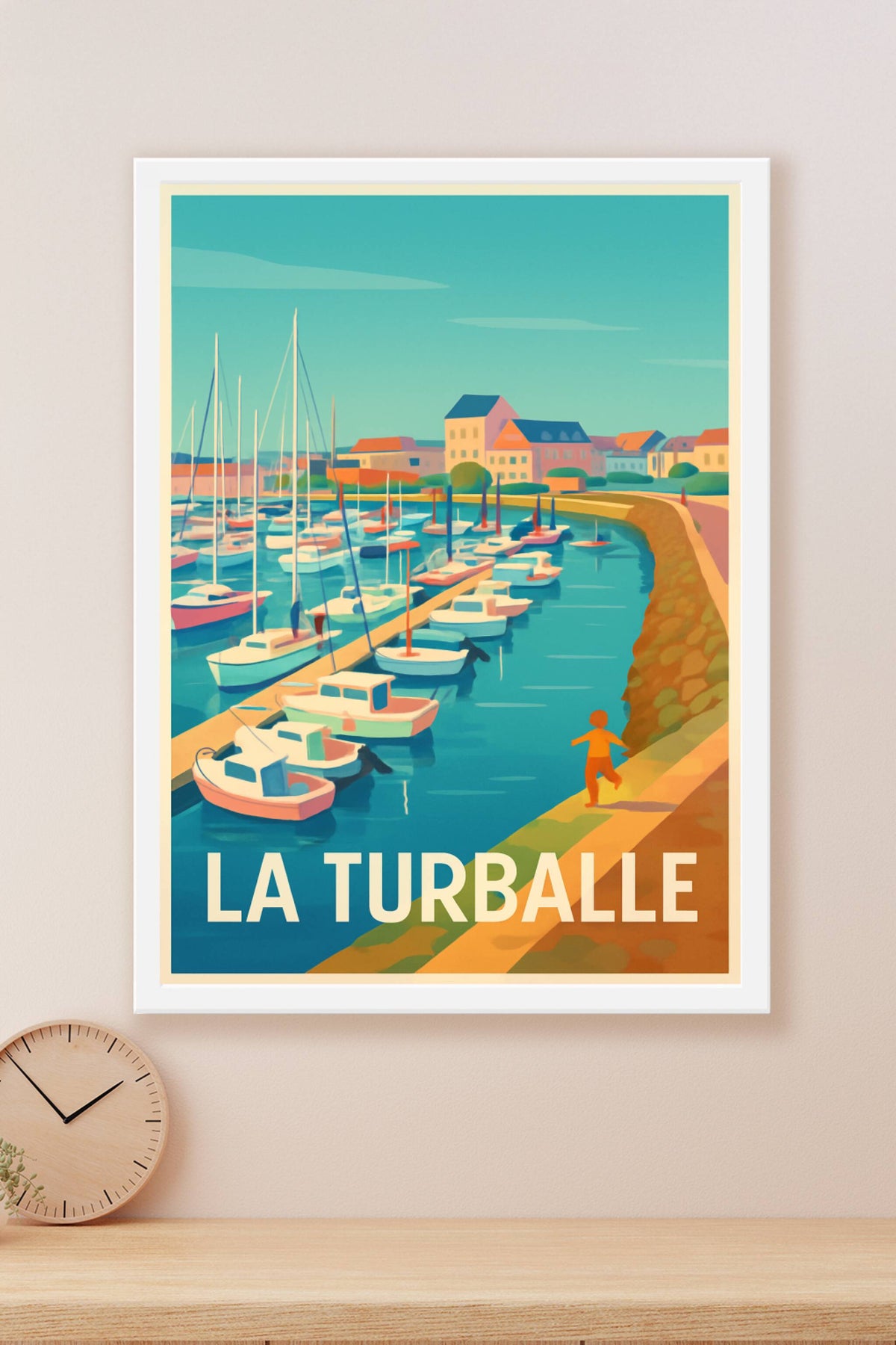 Affiche La Turballe — Charme et Sérénité du Port Breton · poster d'art de La Turballe