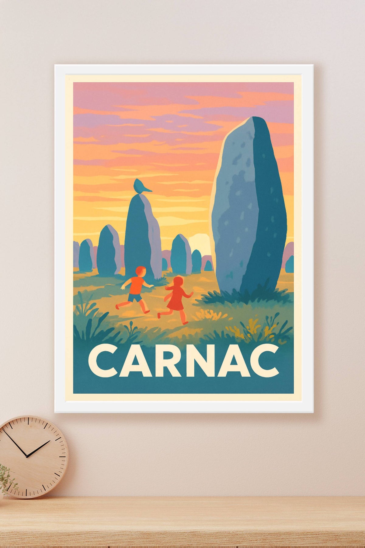 Affiche Carnac — Mystères des Mégalithes au Crépuscule · poster d'art de Carnac