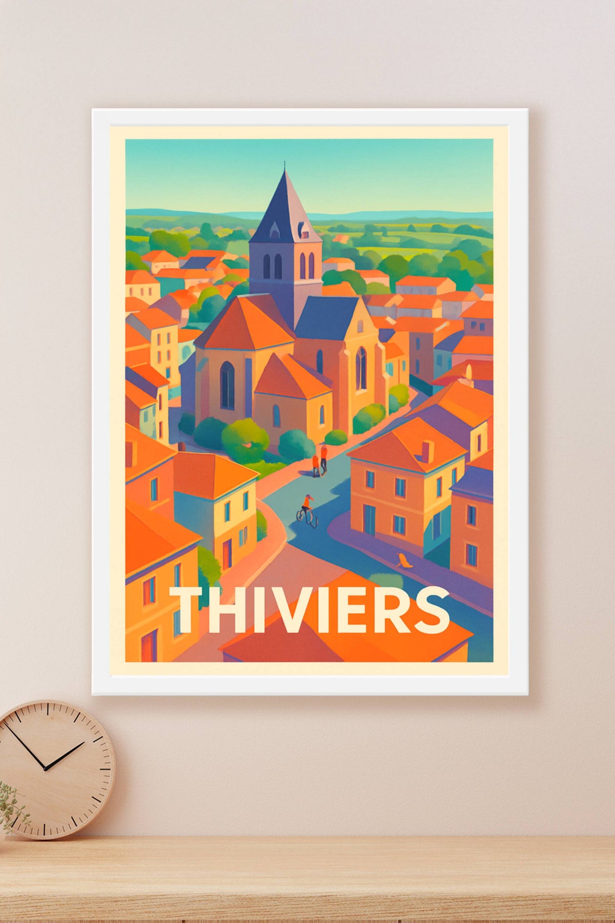 Affiche Thiviers — Charme et lumière au cœur du Périgord · poster d'art de Thiviers