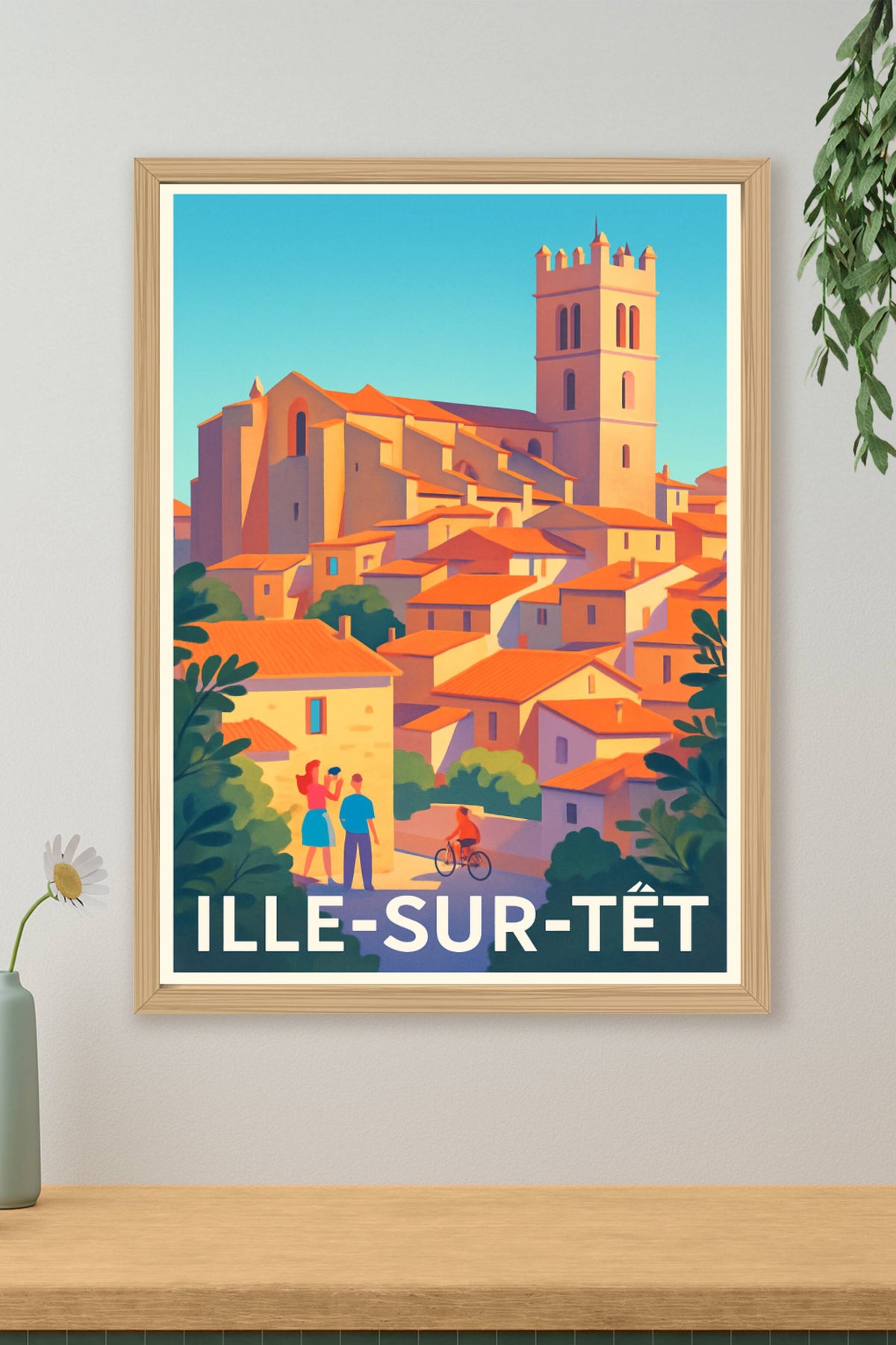 Affiche Ille-sur-Têt — Charme méridional et douceur de vivre · poster d'art de Ille-sur-Têt
