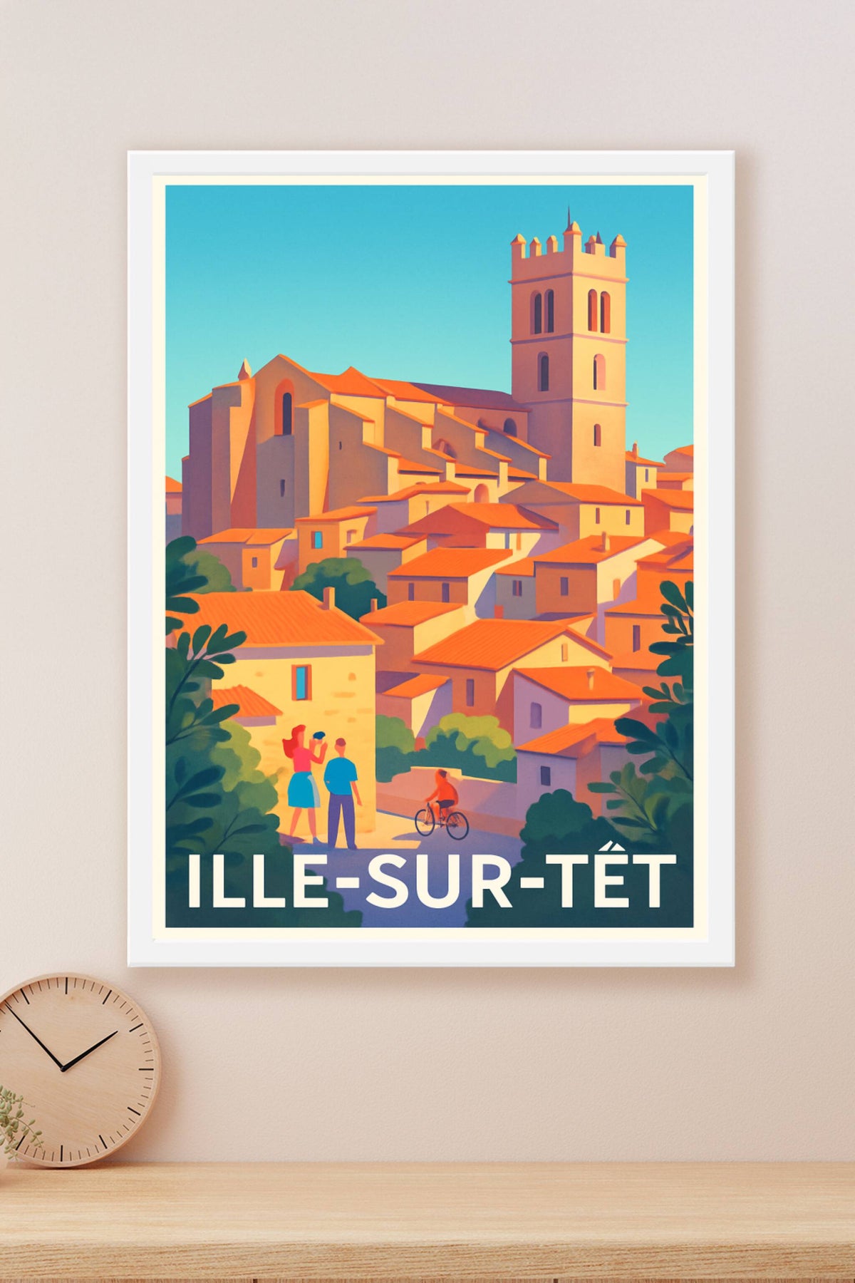 Affiche Ille-sur-Têt — Charme méridional et douceur de vivre · poster d'art de Ille-sur-Têt