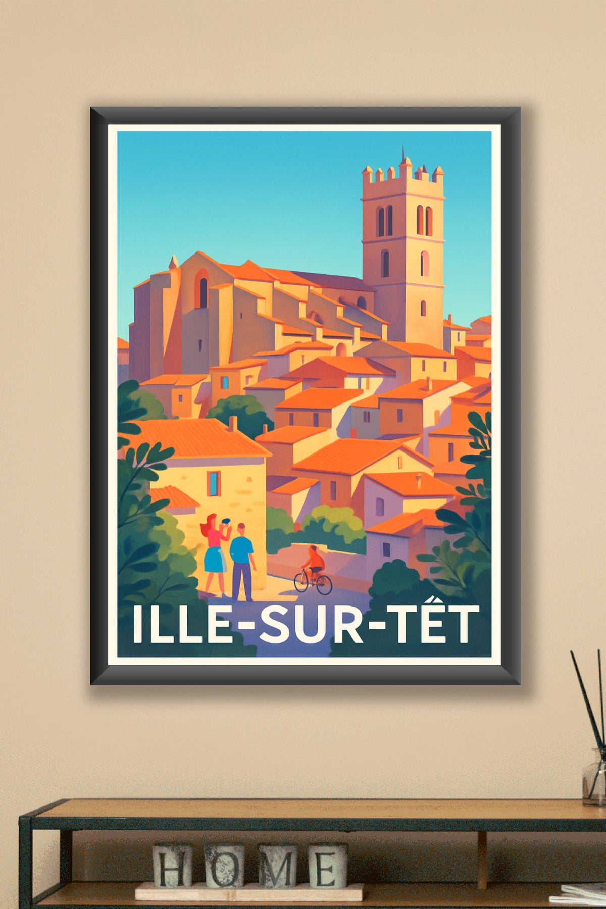 Affiche Ille-sur-Têt — Charme méridional et douceur de vivre · poster d'art de Ille-sur-Têt