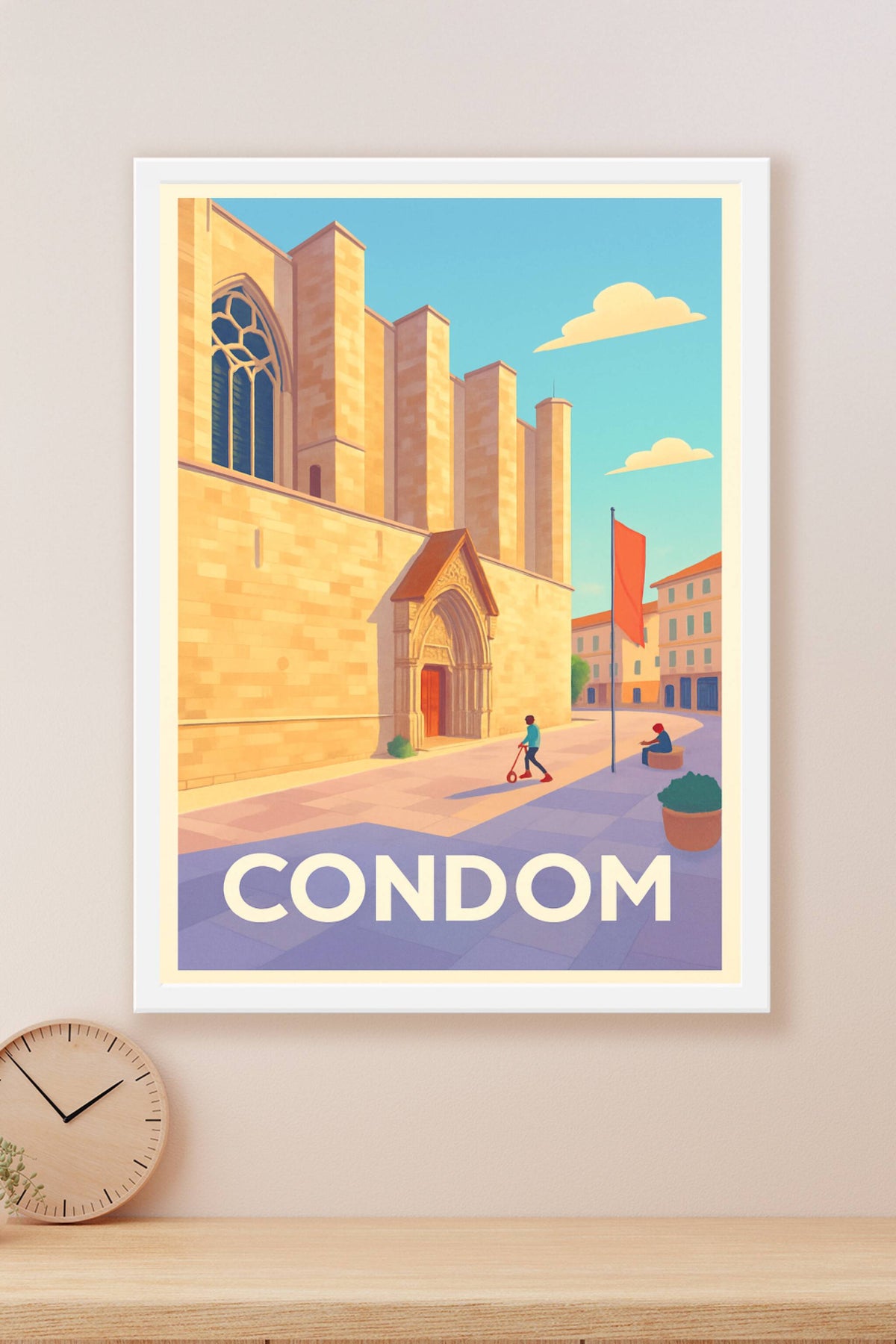 Affiche Condom — Charme historique et douceur de vivre · poster d'art de Condom