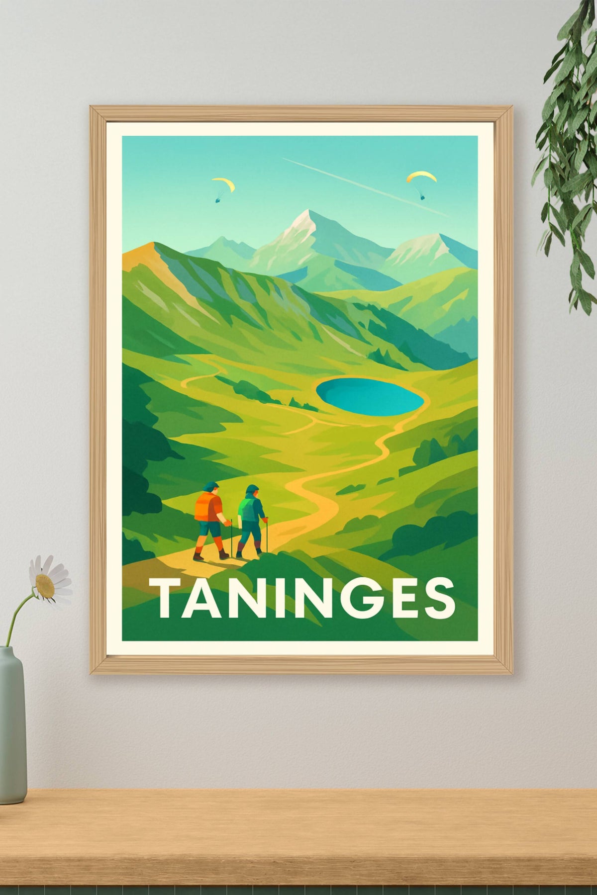 Affiche Taninges — Escapade nature au cœur des montagnes · poster d'art de Taninges