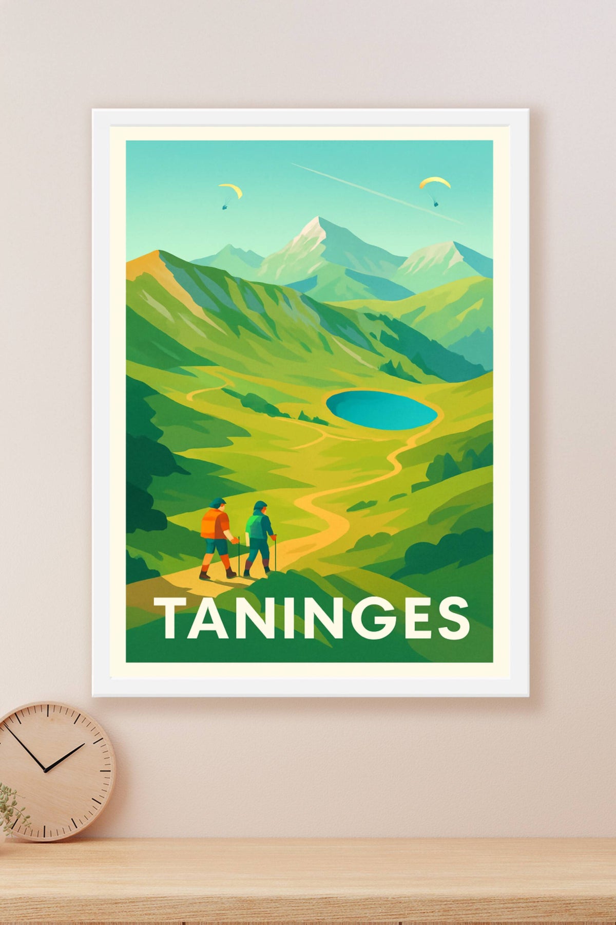 Affiche Taninges — Escapade nature au cœur des montagnes · poster d'art de Taninges