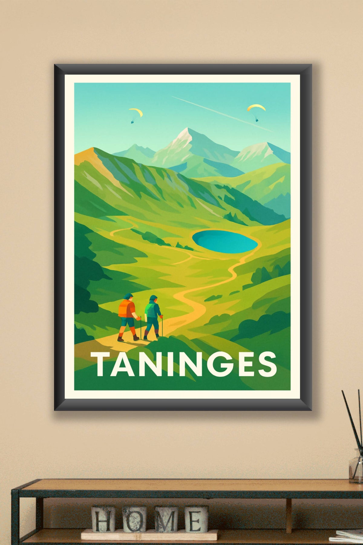 Affiche Taninges — Escapade nature au cœur des montagnes · poster d'art de Taninges