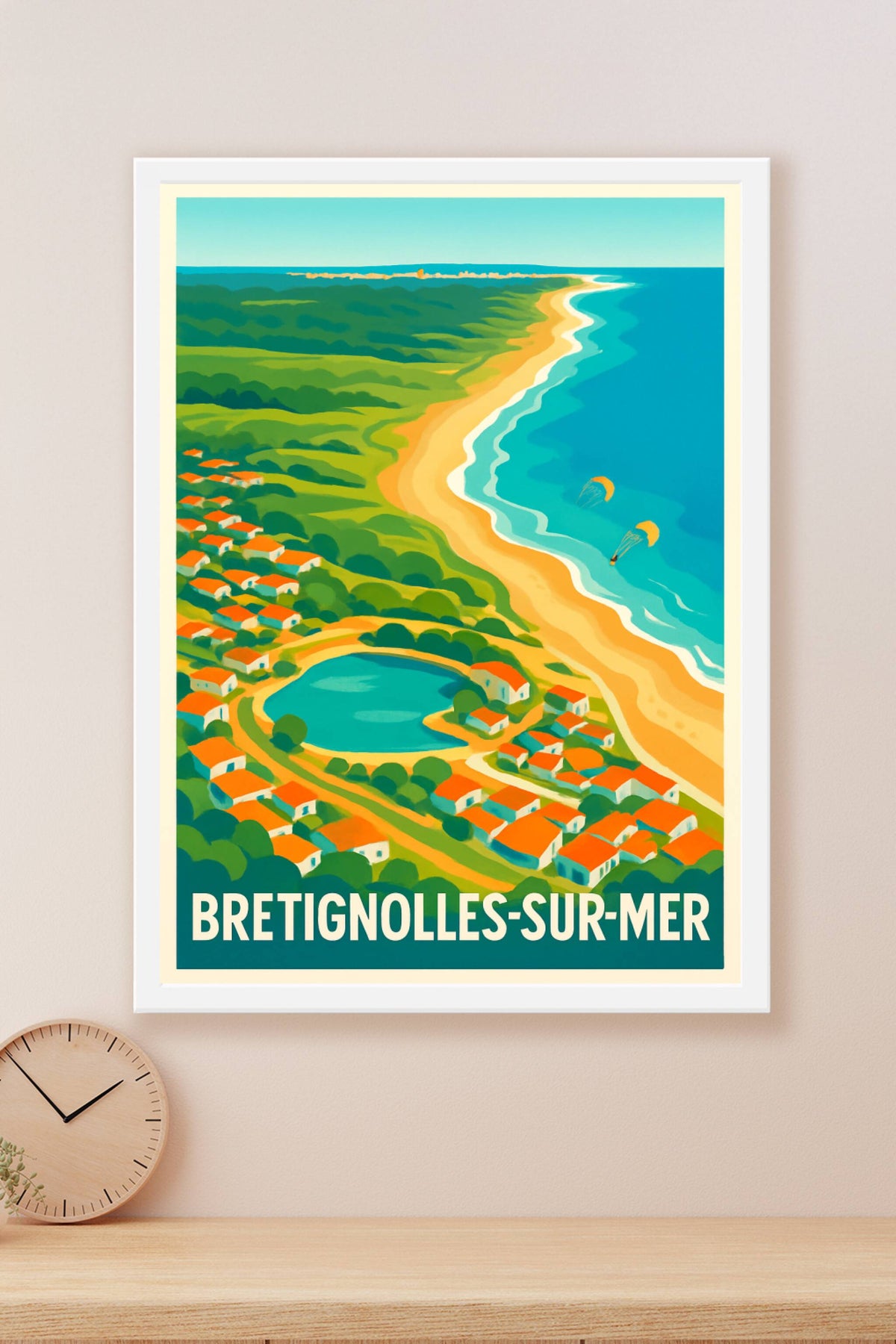 Affiche Bretignolles-sur-Mer — Charme Côte Atlantique · poster d'art de Bretignolles-sur-Mer