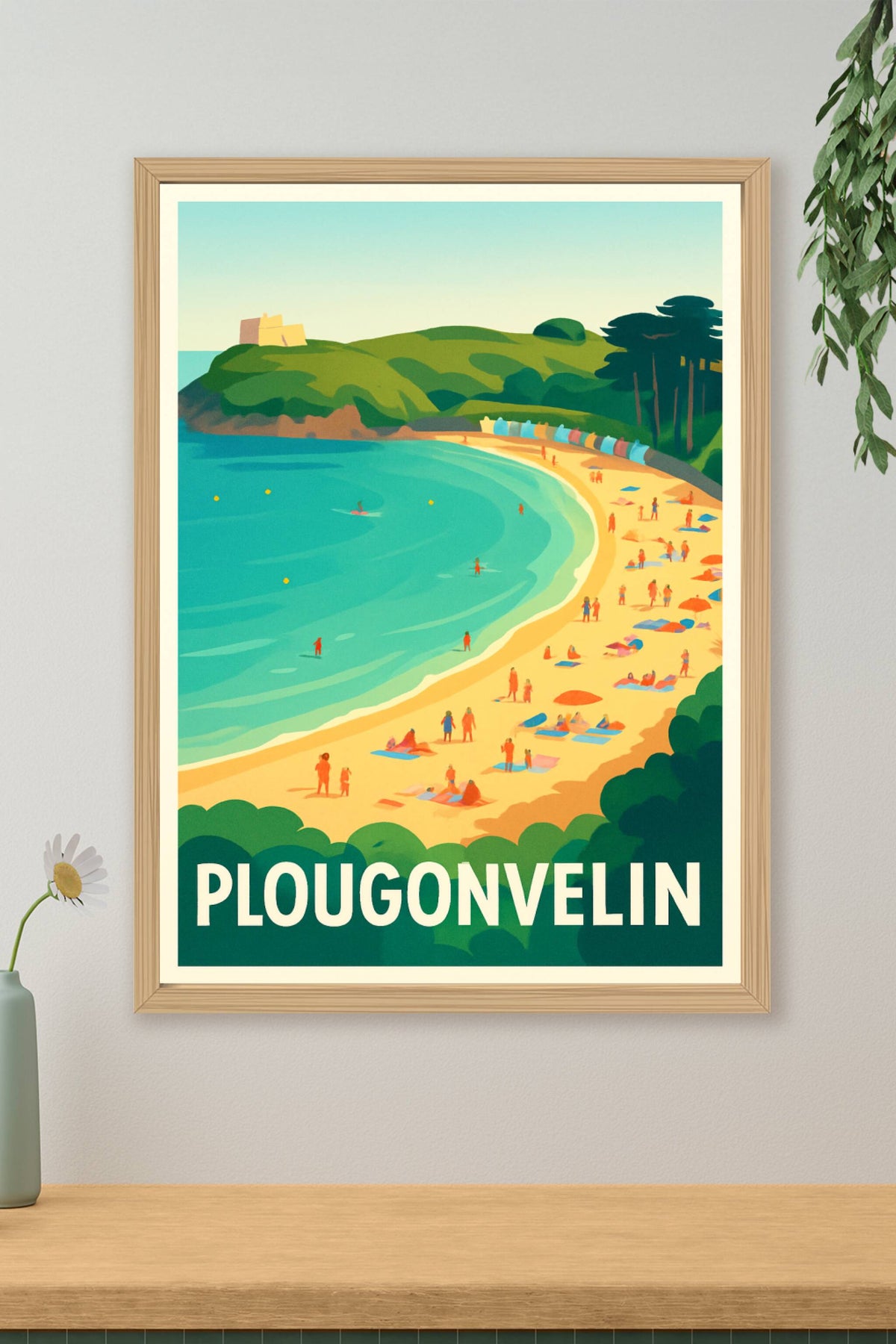 Affiche Plougonvelin — Évasion et douceur bretonne · poster d'art de Plougonvelin