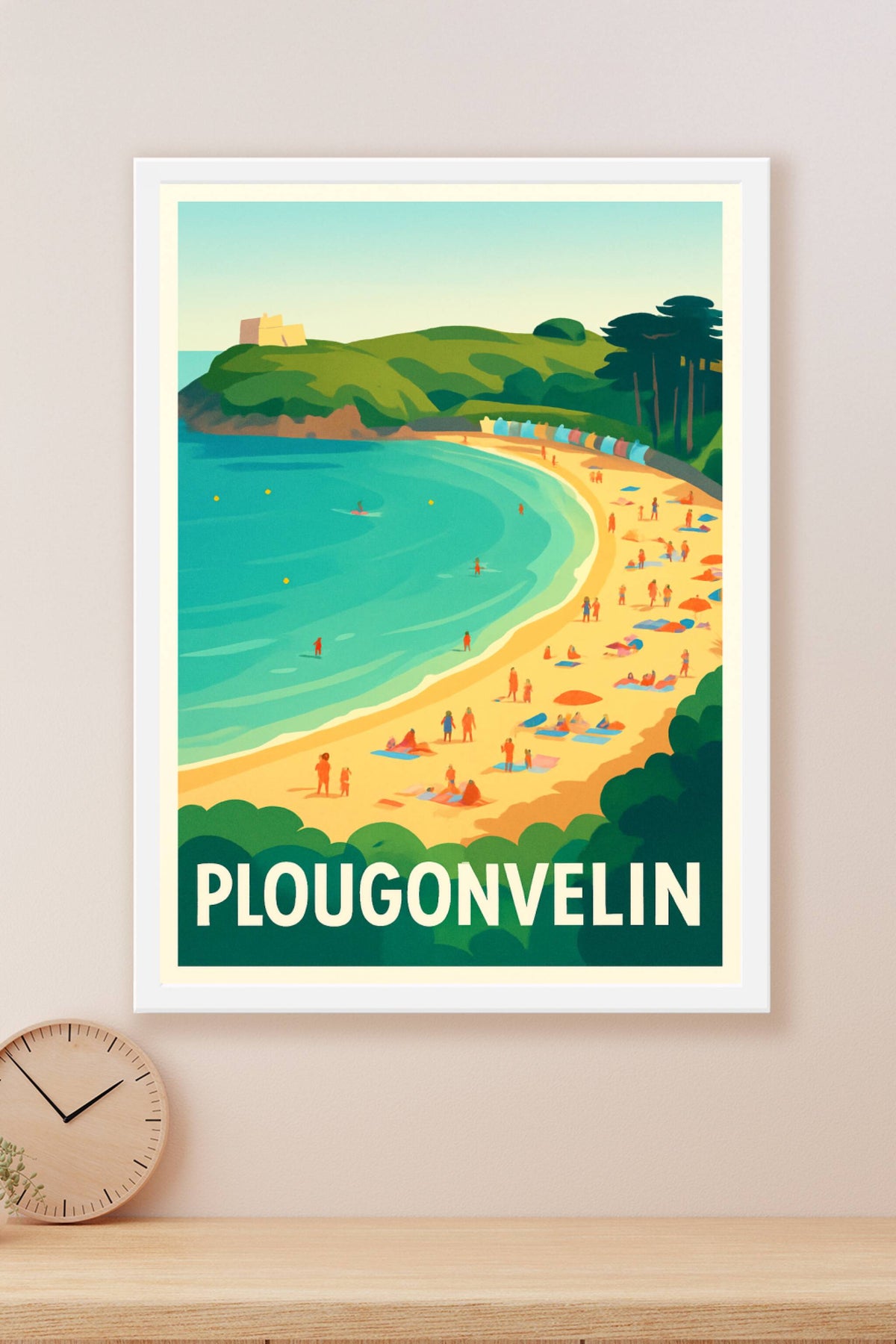Affiche Plougonvelin — Évasion et douceur bretonne · poster d'art de Plougonvelin
