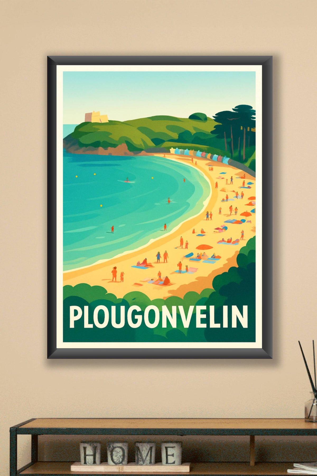 Affiche Plougonvelin — Évasion et douceur bretonne · poster d'art de Plougonvelin