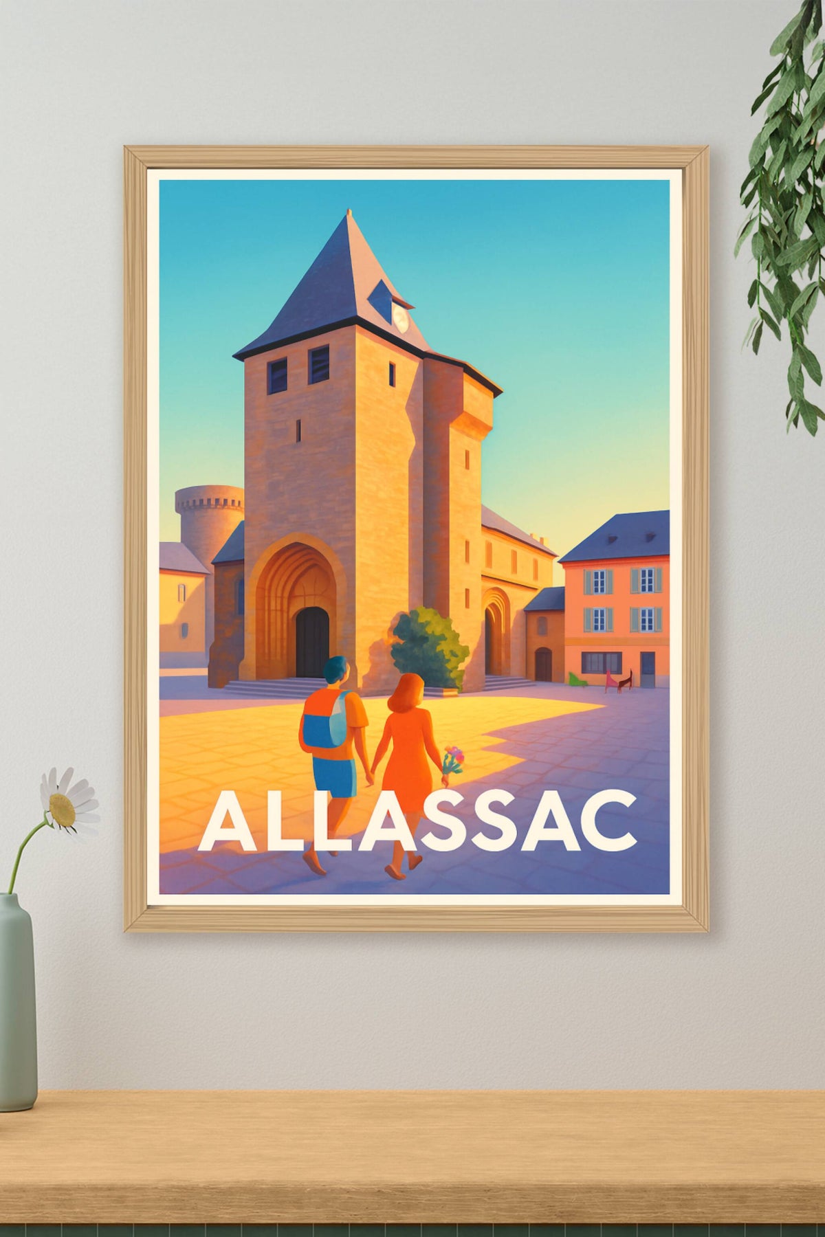 Affiche Allassac — Voyage au cœur de l'histoire limousine · poster d'art de Allassac