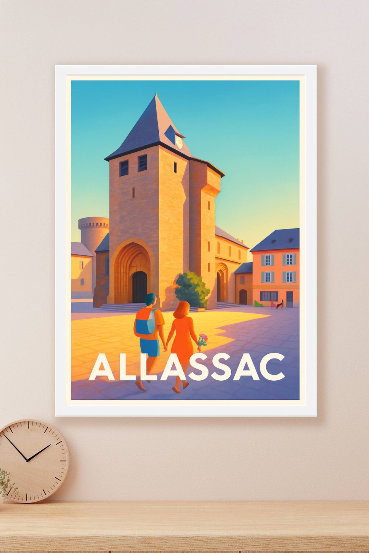 Affiche Allassac — Voyage au cœur de l'histoire limousine · poster d'art de Allassac