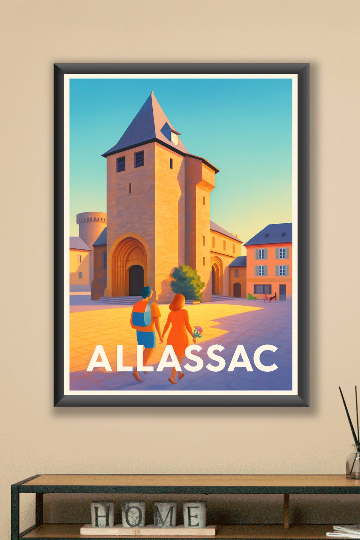 Affiche Allassac — Voyage au cœur de l'histoire limousine · poster d'art de Allassac