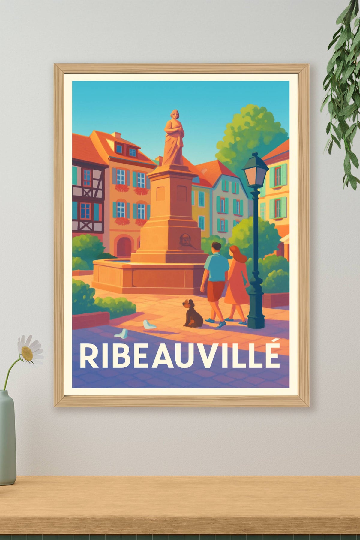 Affiche Ribeauvillé — Charme et sérénité au cœur de l'Alsace · poster d'art de Ribeauvillé