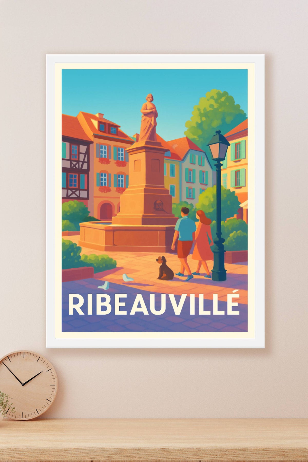 Affiche Ribeauvillé — Charme et sérénité au cœur de l'Alsace · poster d'art de Ribeauvillé