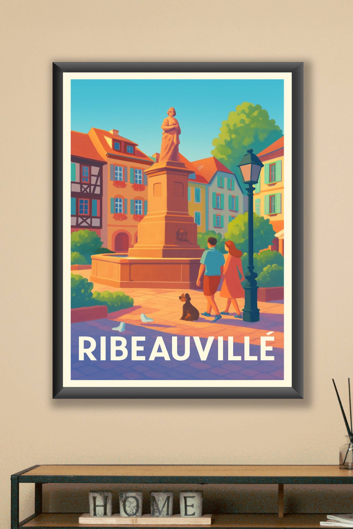 Affiche Ribeauvillé — Charme et sérénité au cœur de l'Alsace · poster d'art de Ribeauvillé